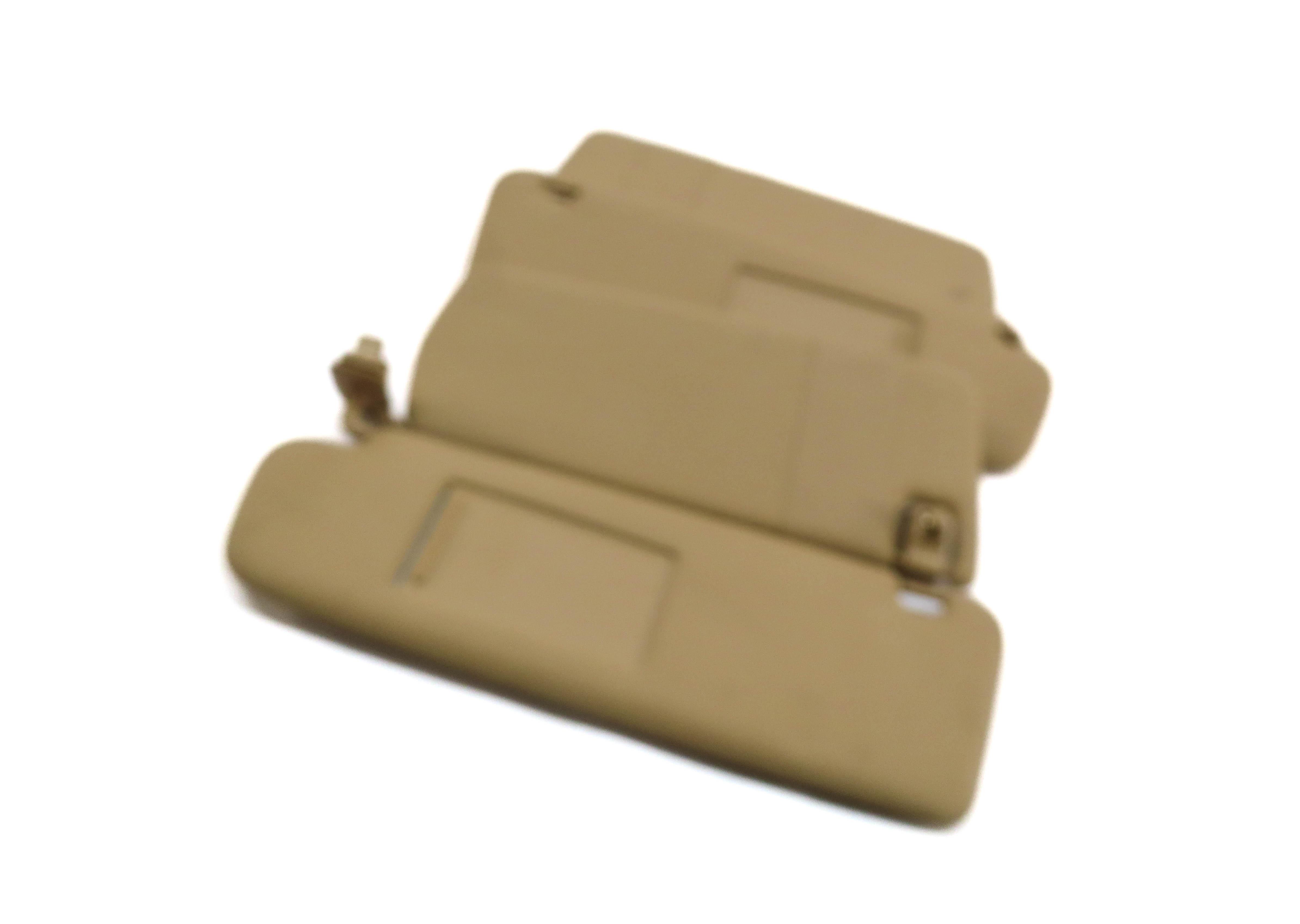 2011-2014 PORSCHE CAYENNE (958) FRONT LEFT & RIGHT SUNVISOR SHADE SET (BEIGE) — exact item pictured