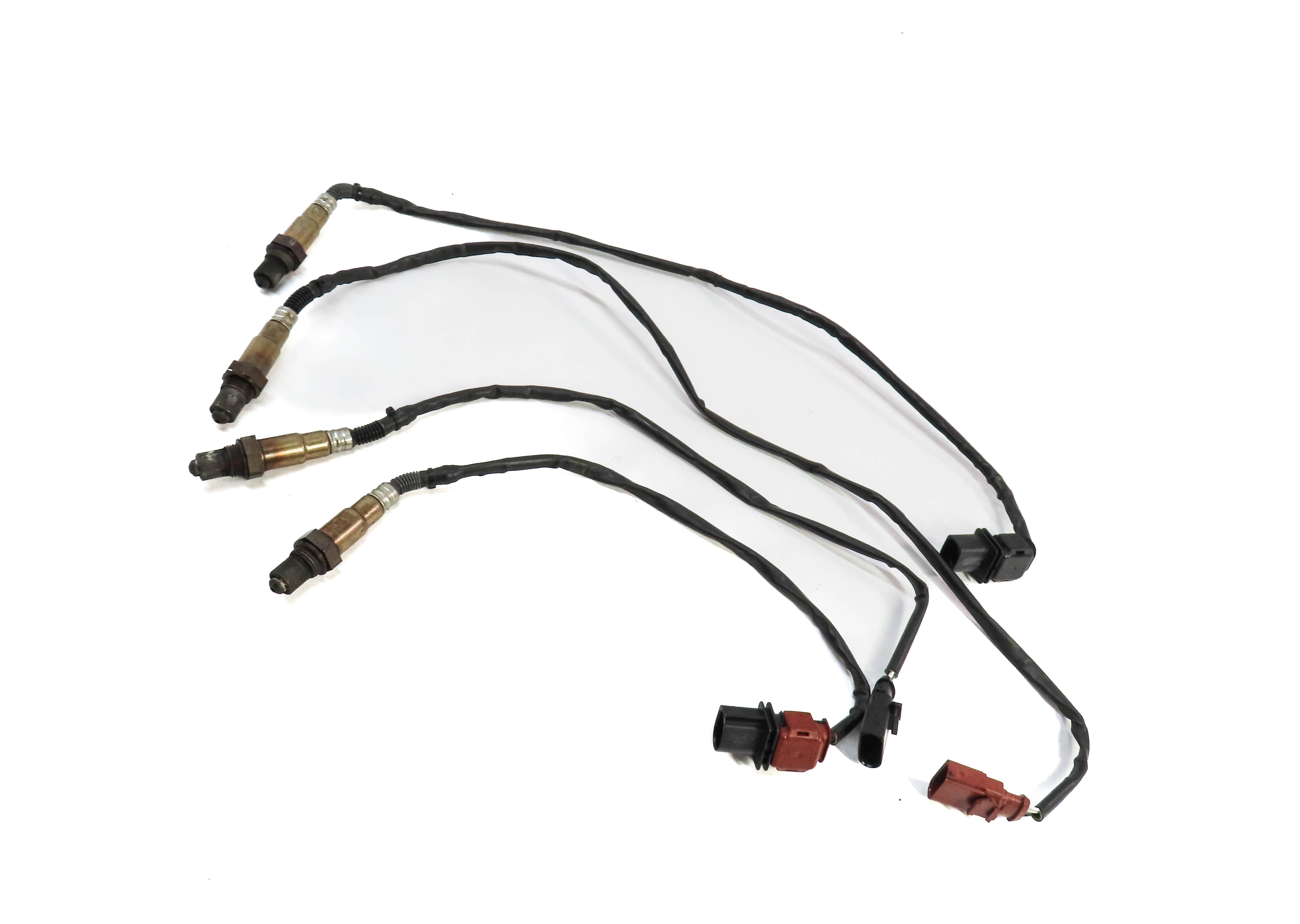 2013 PORSCHE CAYENNE (958) 3.6L PRE POST CAT O2 OXYGEN LAMBDA PROBE SENSOR SET — exact item pictured
