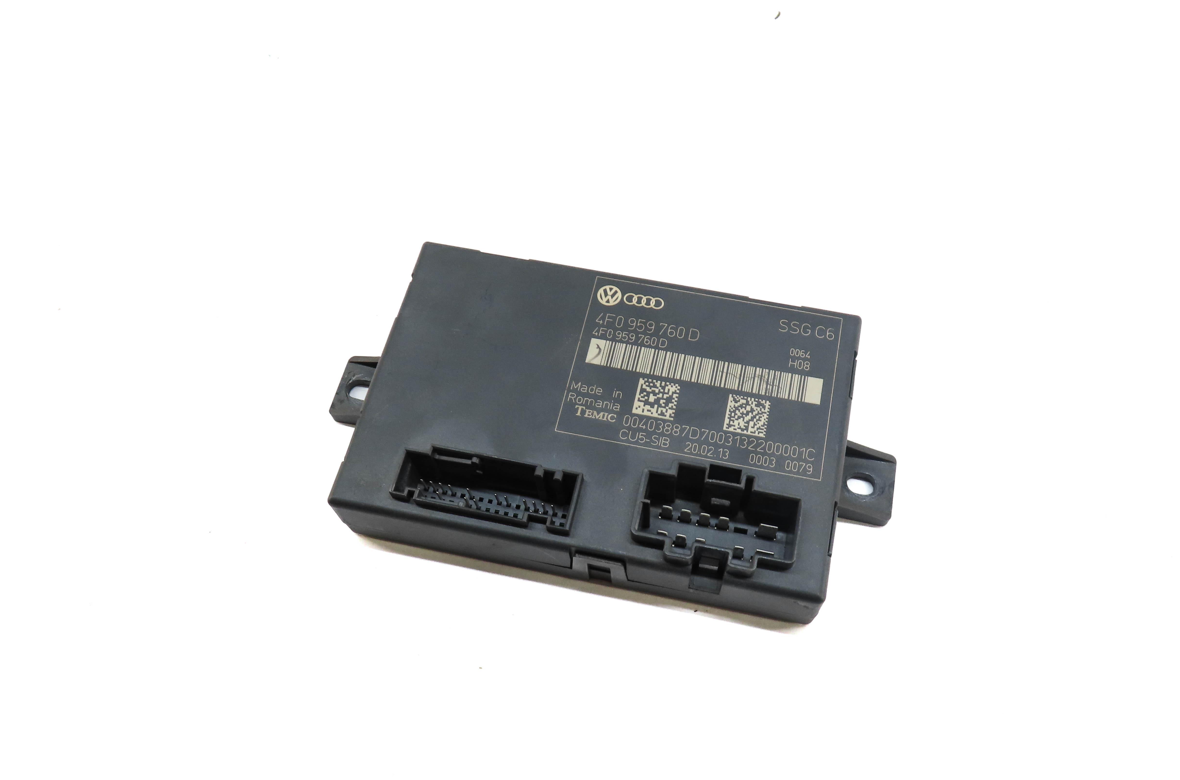 2005-2015 AUDI A6 S6 Q7 (C6 4L) LEFT FRONT DRIVER MEMORY SEAT CONTROL MODULE — exact item pictured