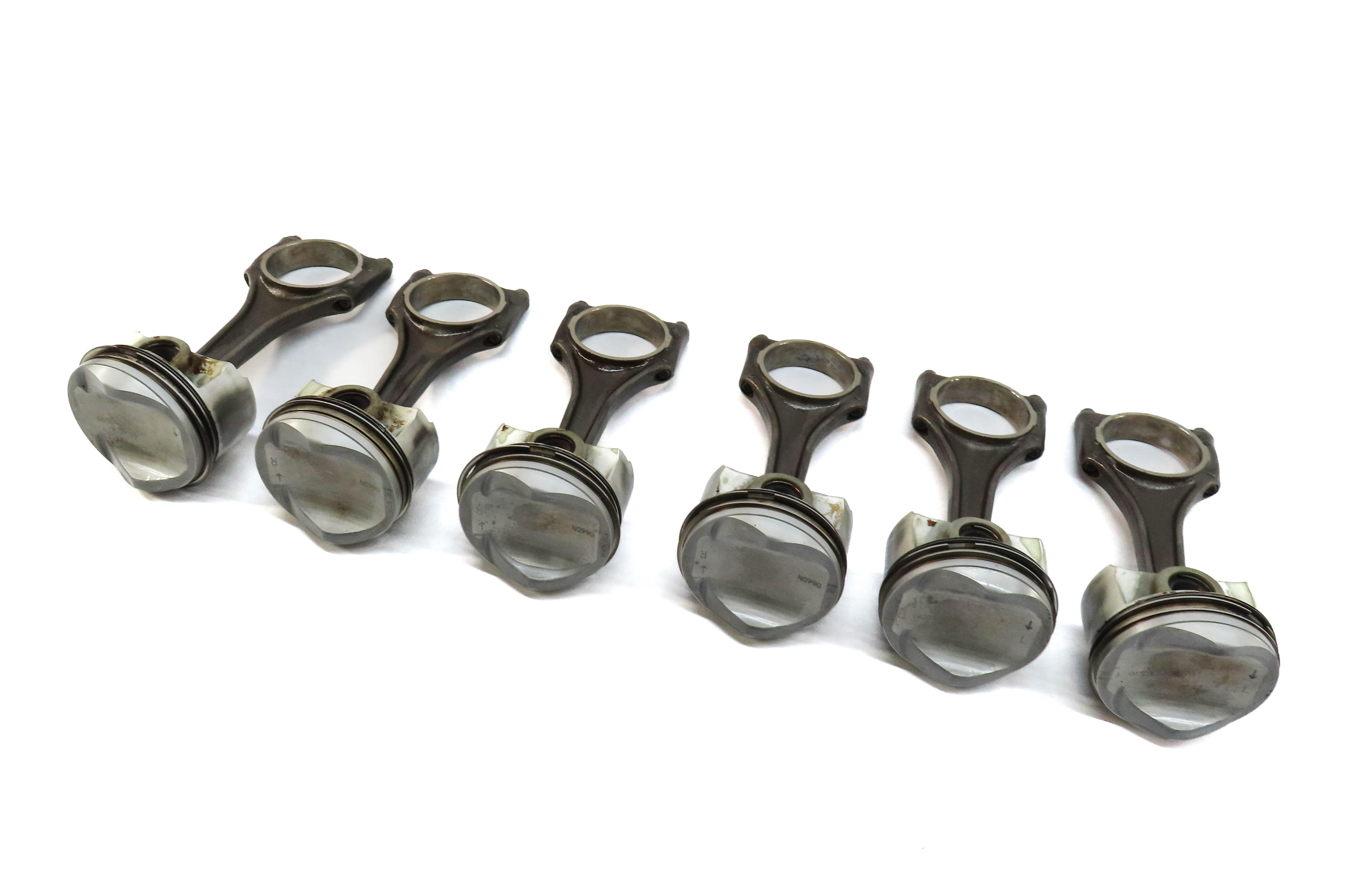 09-17 AUDI A6 A7 Q5 Q7 S4 S5 SQ5 C7 B8 4L 3.0L SUPER PISTON & CONNECTING ROD SET — exact item pictured