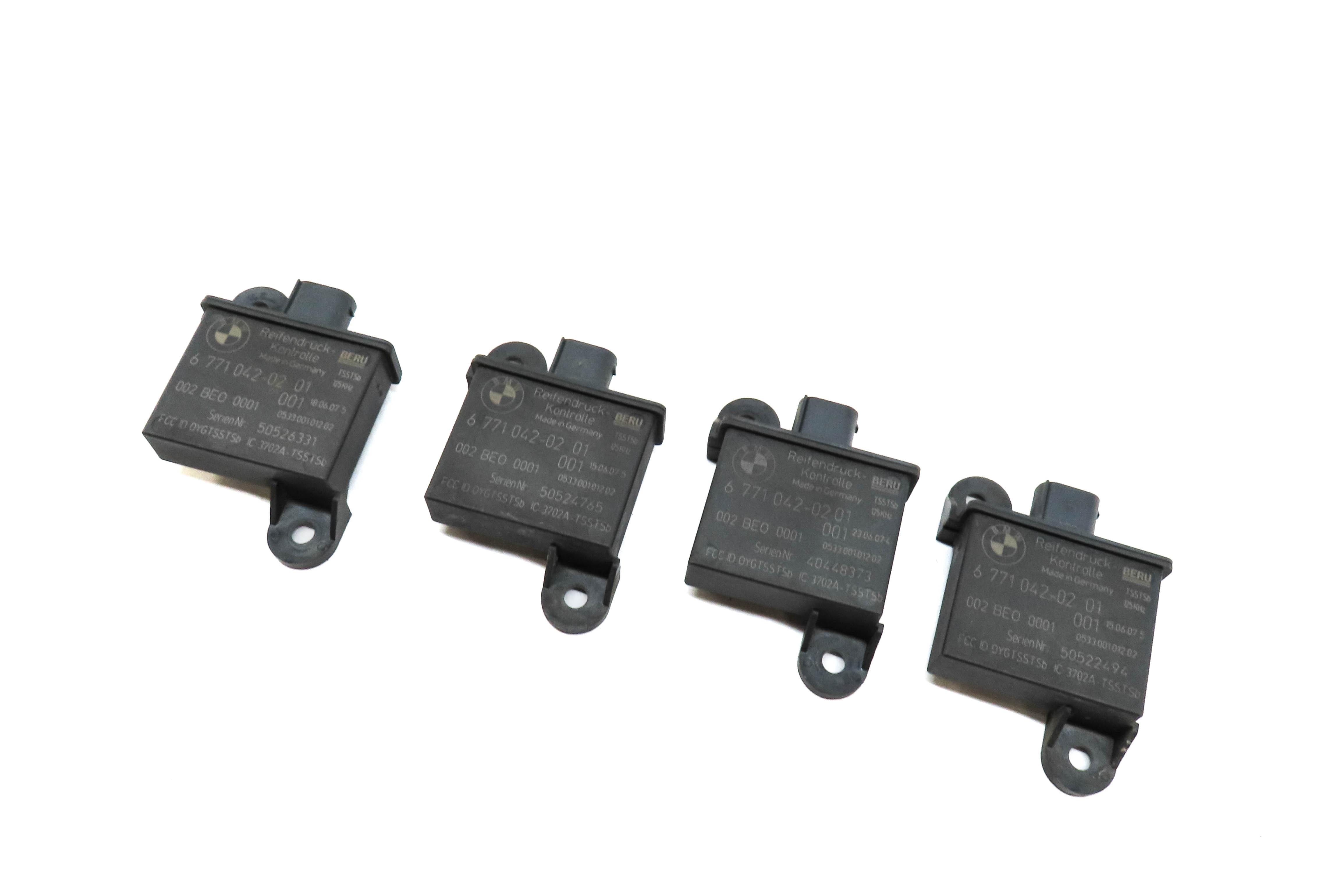 2008 BMW 535i (E60) TIRE PRESSURE MONITORING SENSOR TPMS SET OF 4 — exact item pictured