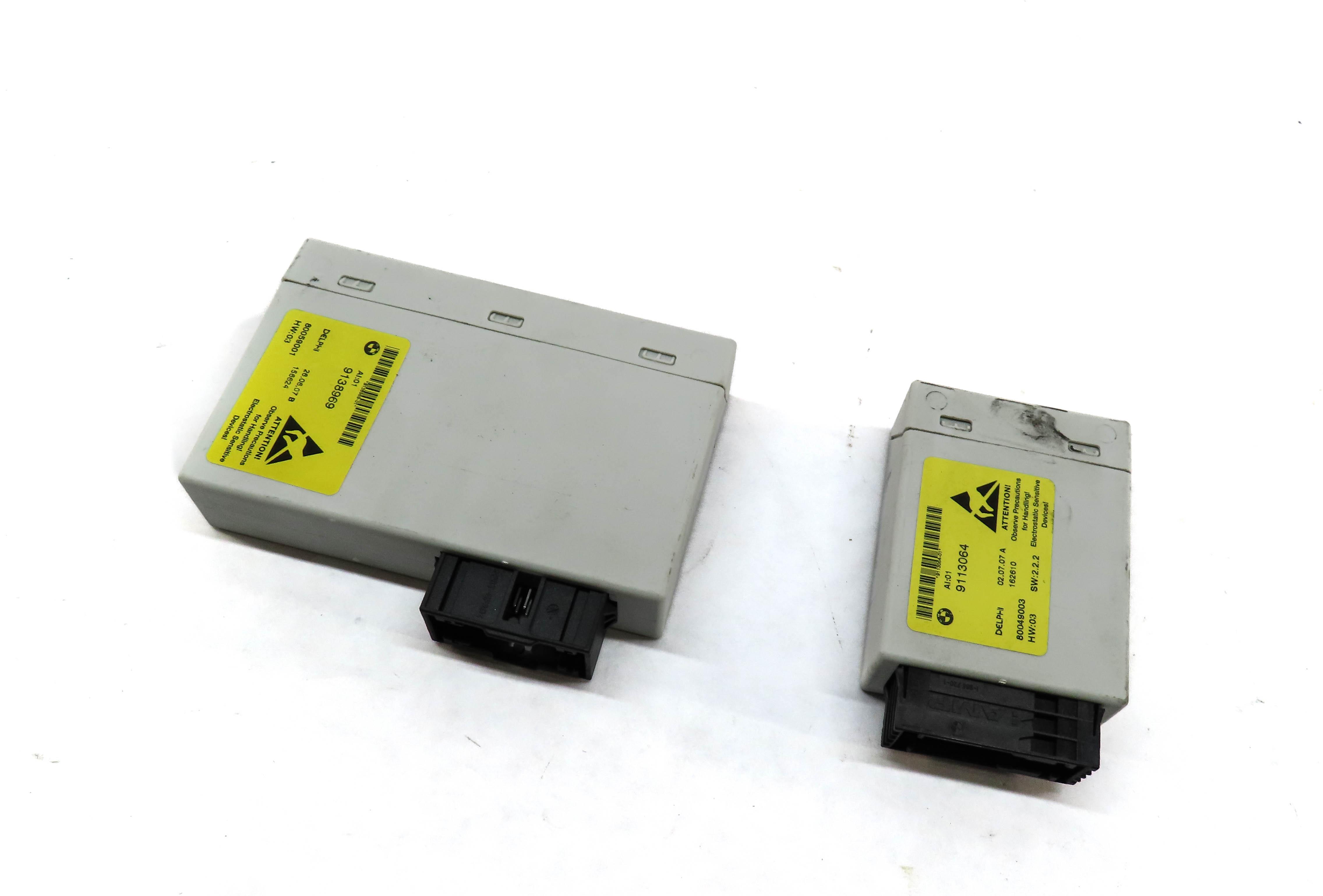 2008 BMW 535i (E60) CENTER CONSOLE iDRIVE CONTROL MODULE SET 9138969 9113064 — exact item pictured