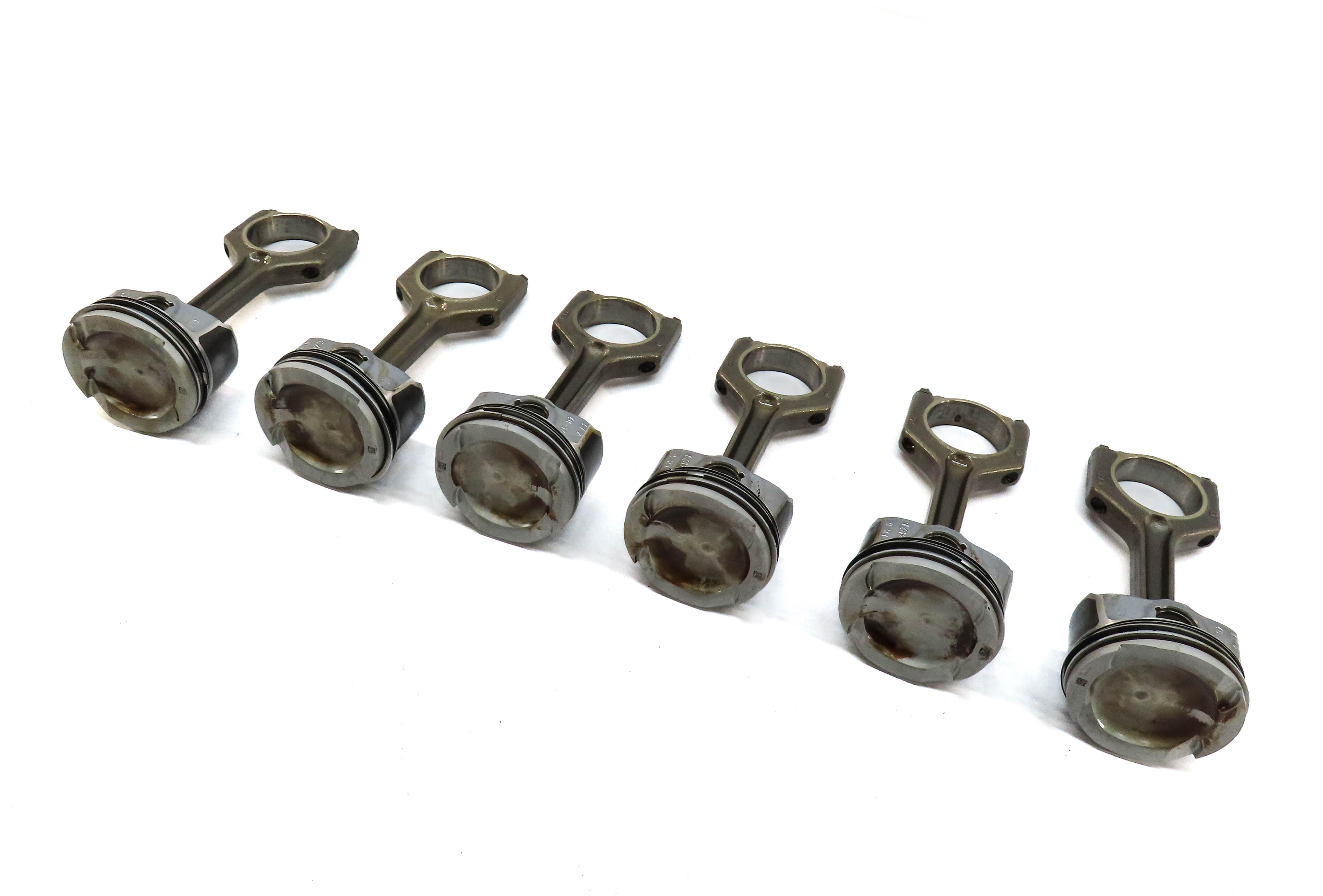 07-10 BMW 135i 335i 535i X6 Z4 E87 E60 E71 E89 3.0L N54 TURBO PISTON & ROD SET 6 — exact item pictured