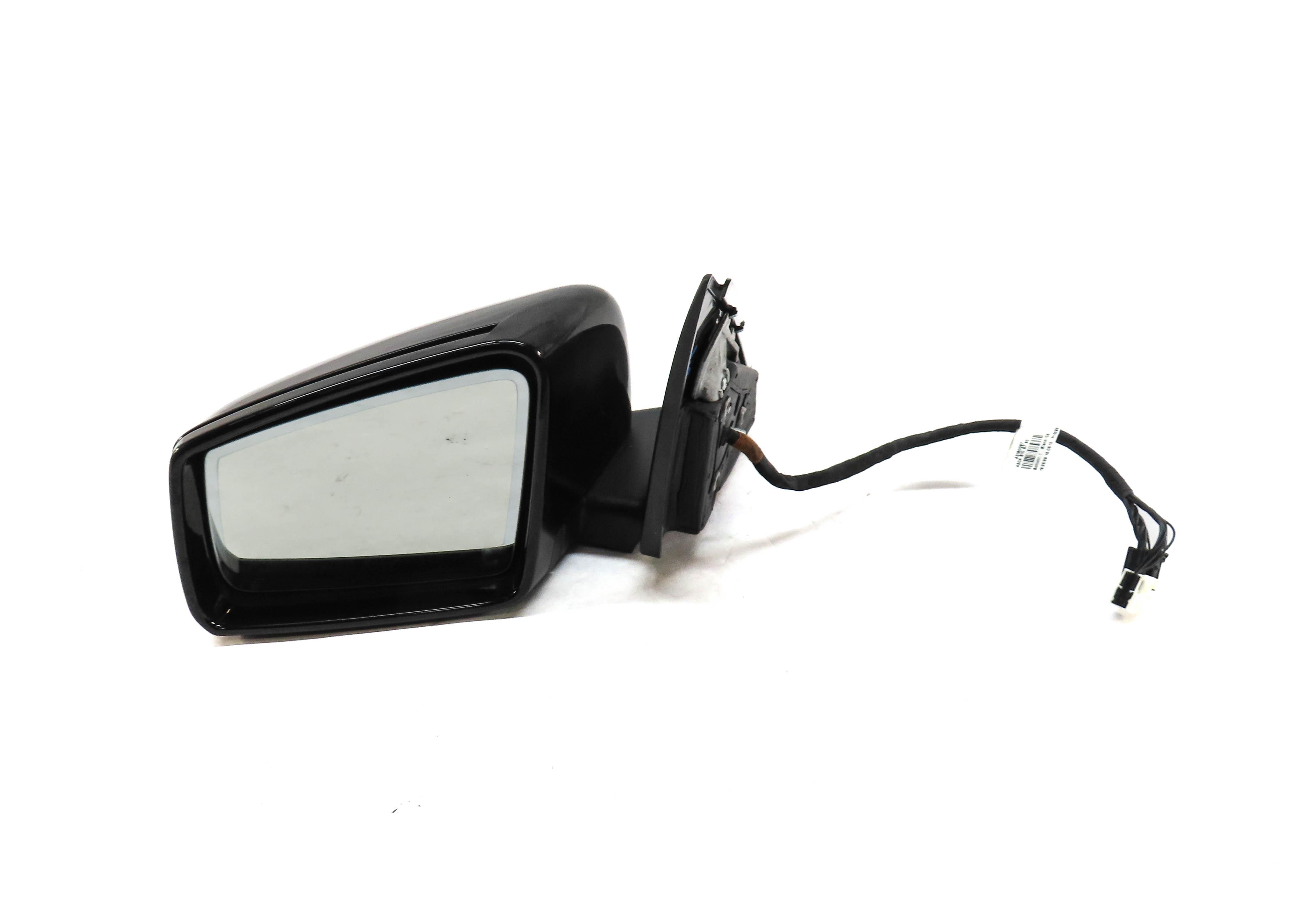 12-14 MERCEDES C250 (W204) LEFT DRIVER HEATED AUTODIM MEMORY DOOR MIRROR (BLACK) — exact item pictured