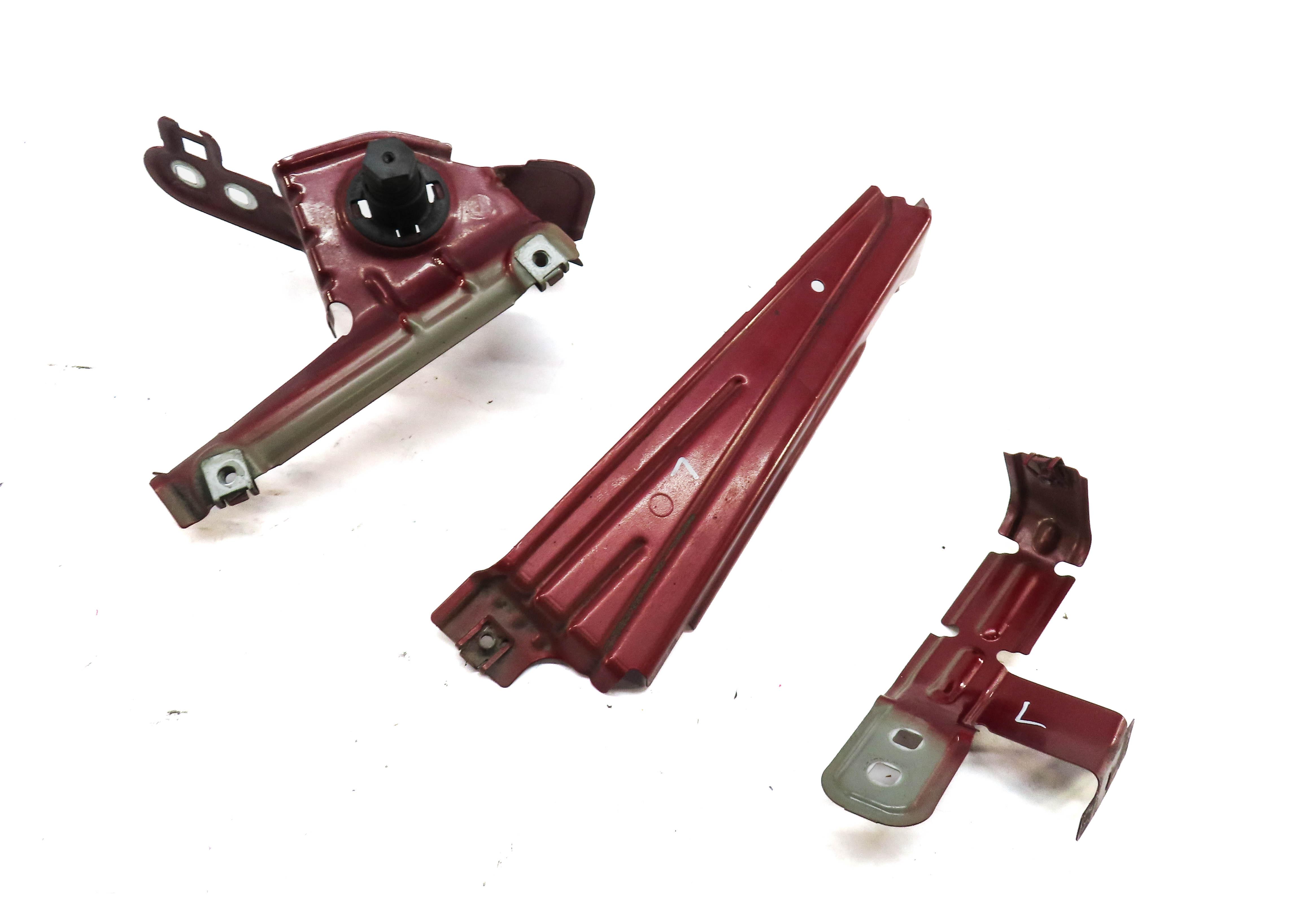 2011 BMW X3 (F25) FRONT LEFT DRIVER FENDER MOUNT BRACKET SET 3 (VERMILION RED) — exact item pictured