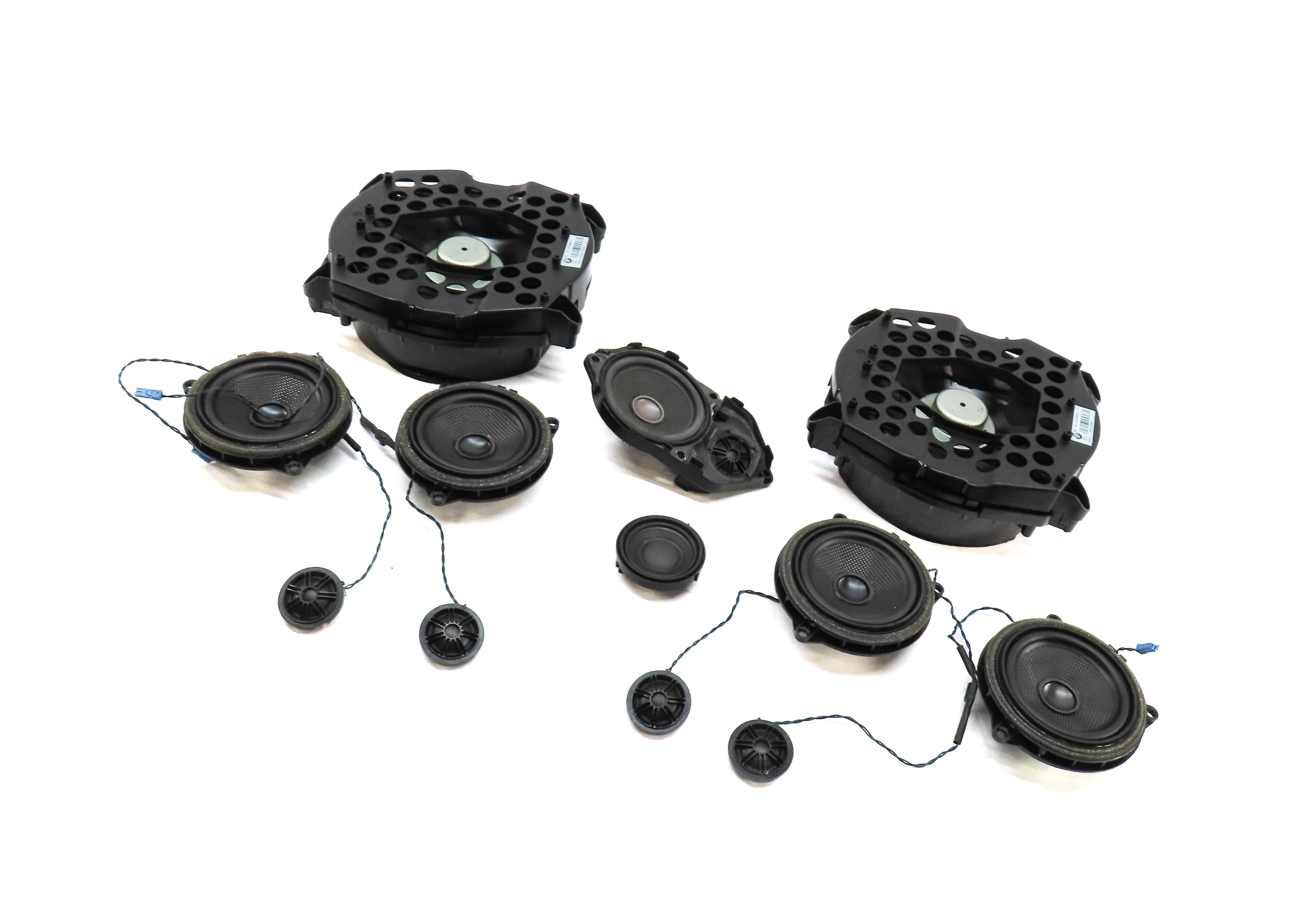 2011 BMW X3 (F25) FRONT REAR LEFT RIGHT WOOFER MIDRANGE TWEETER SPEAKER SET 12 — exact item pictured