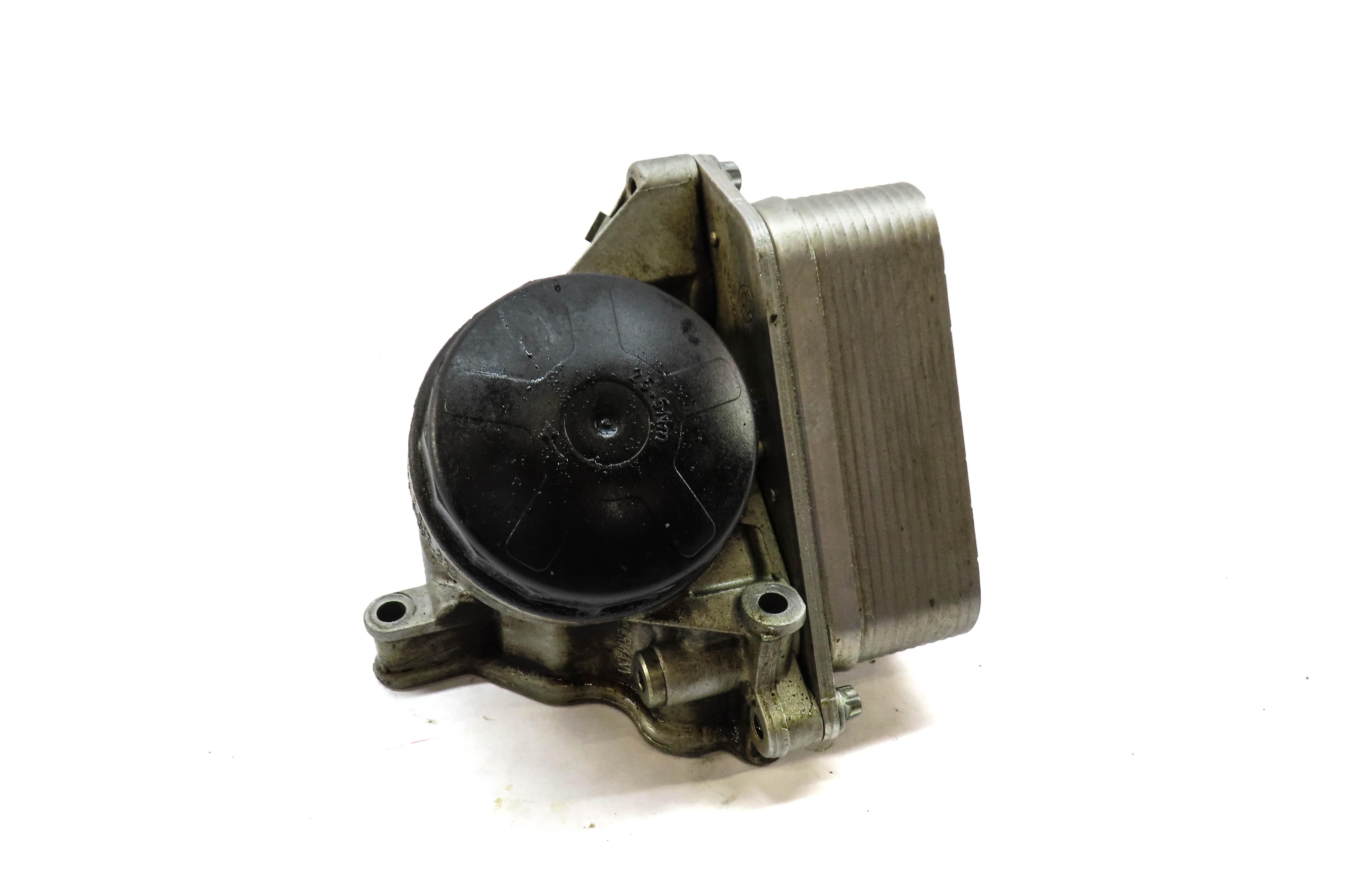 2015 BMW 428i (F32) 2.0L TURBO N26 ENGINE OIL FILTER HOUSING w/ COOLER 7516383 — exact item pictured