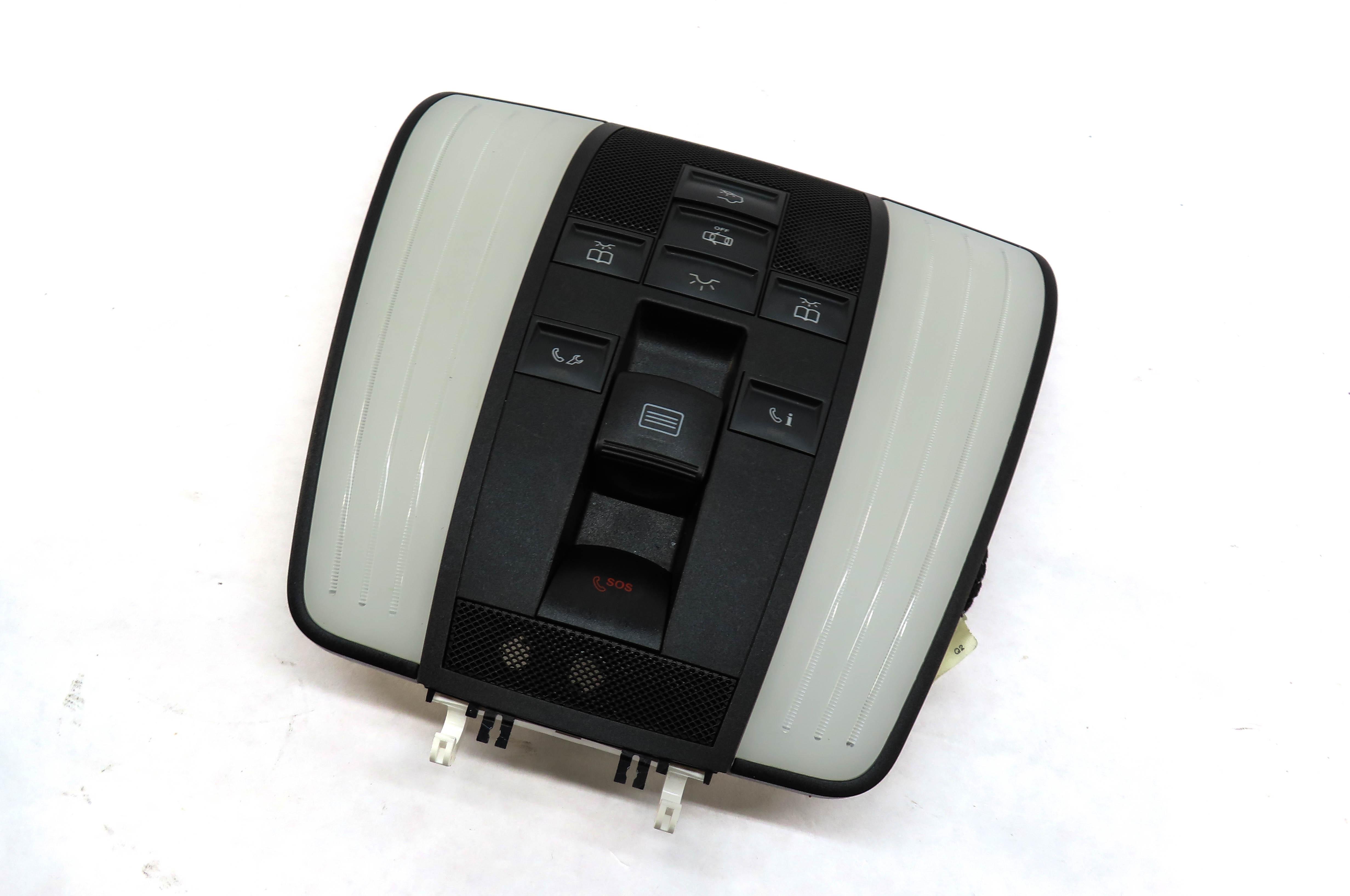 2012 MERCEDES E350 SEDAN (W212) FRONT ROOF DOME LIGHT w/ SWITCH BUTTONS (BLACK) — exact item pictured