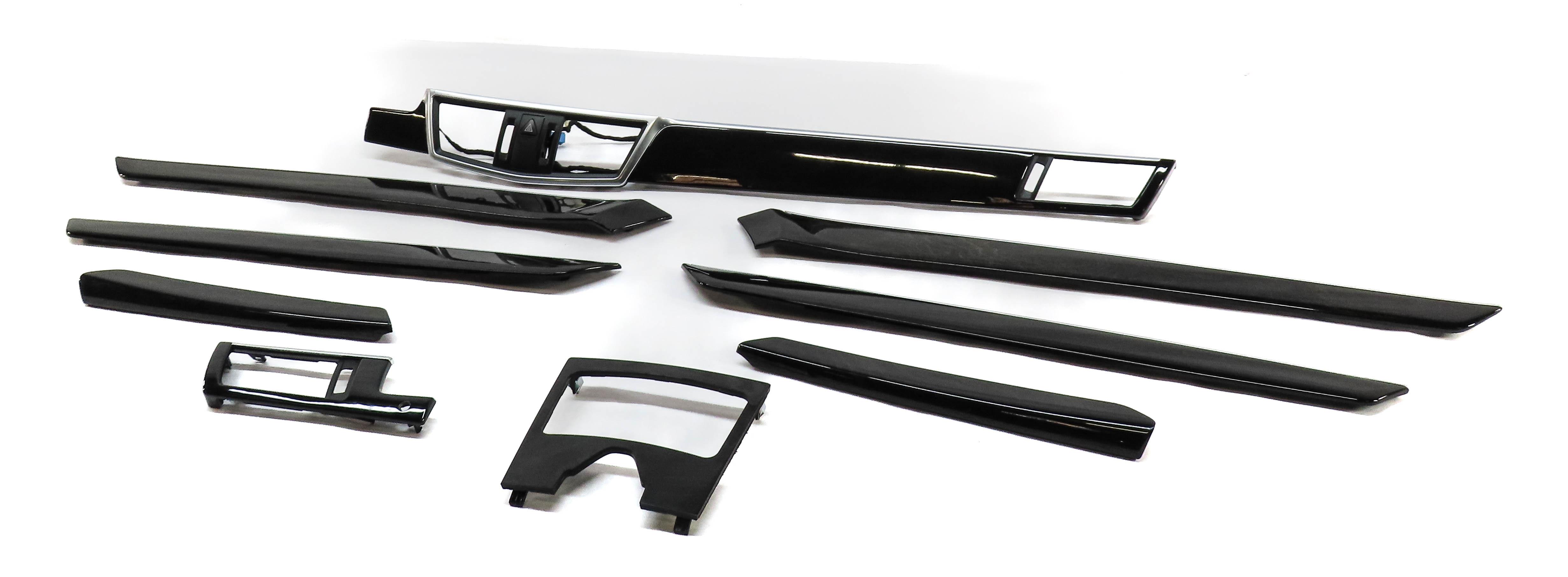 12 MERCEDES E350 SEDAN W212 FRONT REAR LEFT RIGHT DOOR DASH CONSOLE ASH TRIM SET — exact item pictured