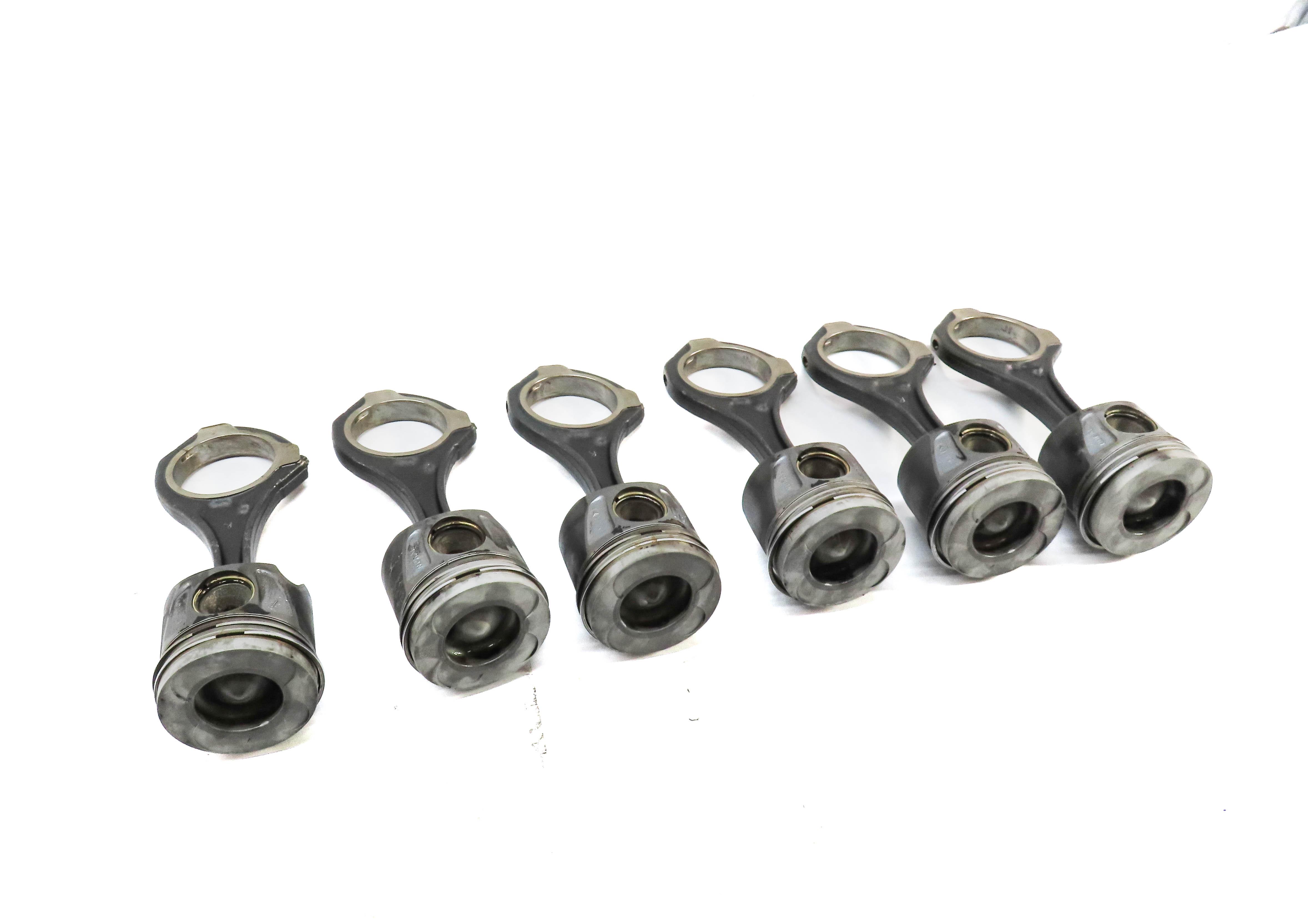 09-12 MERCEDES E GL ML R (W164 W212 W251 X164) 3.0L DIESEL ENGINE PISTON SET 6 — exact item pictured