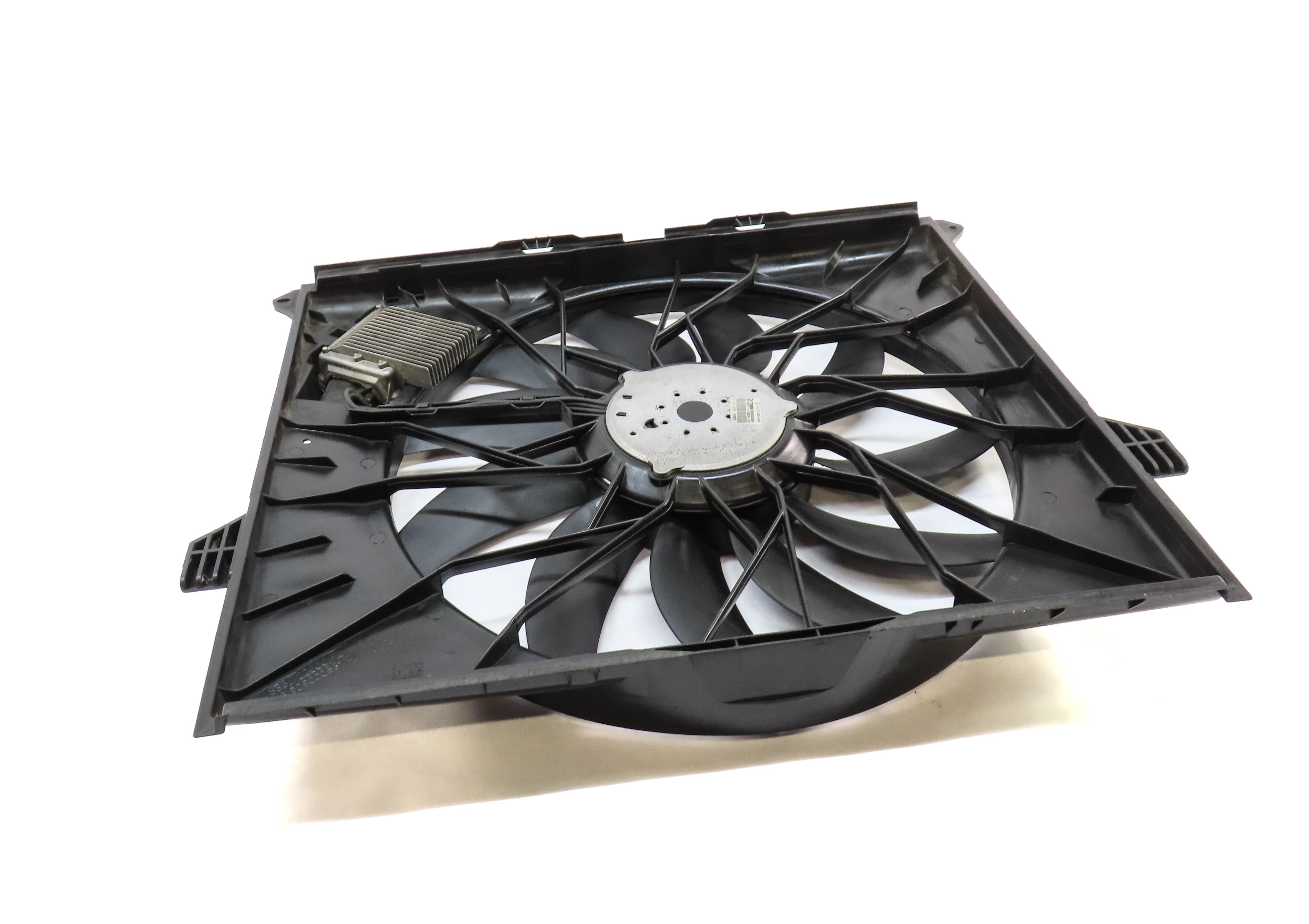 2007-2012 MERCEDES GL ML R CLASS (X164 W164 W251) RADIATOR COOLING FAN w/ SHROUD — exact item pictured