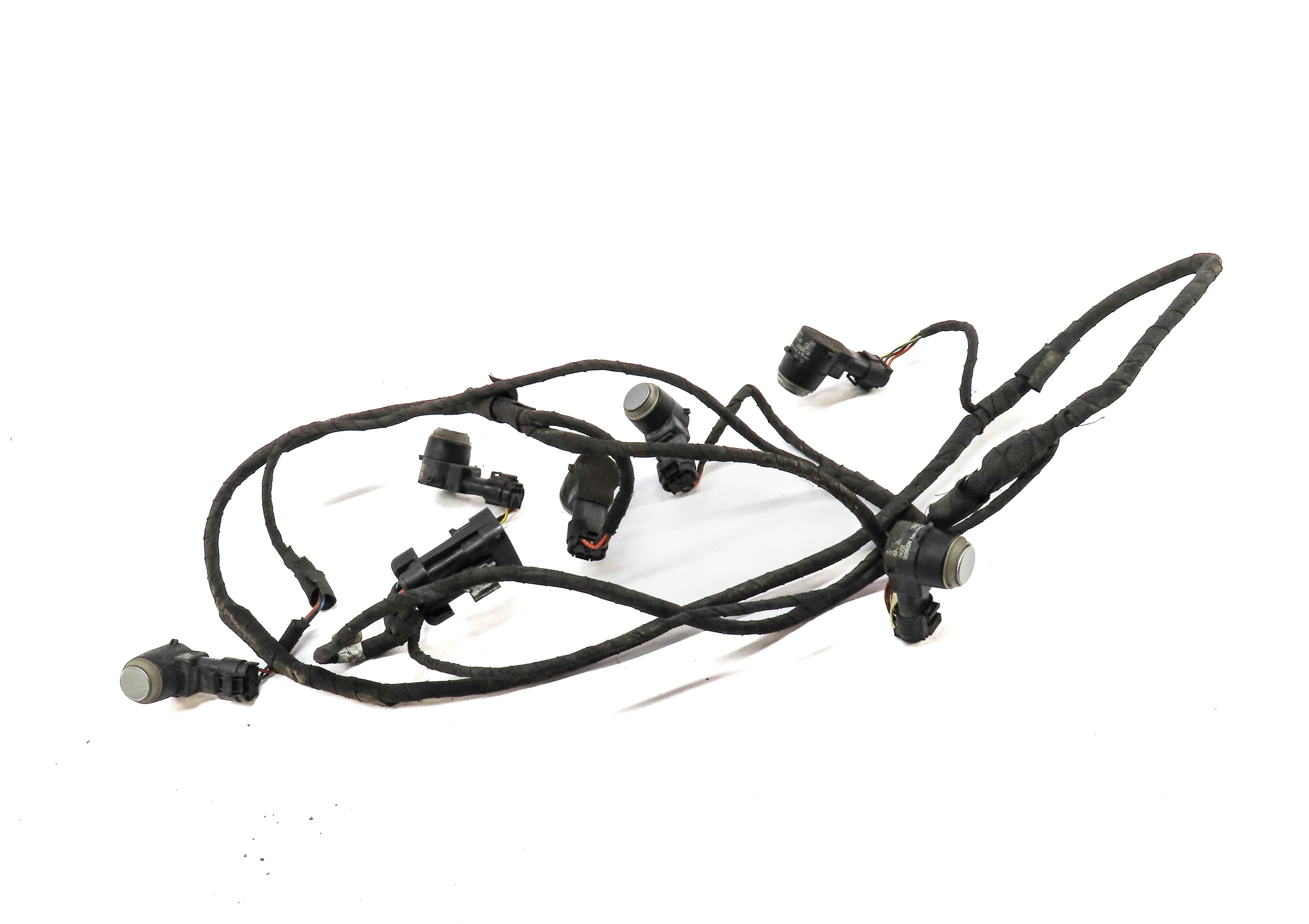 2010 MERCEDES GL350 (X164) FRONT PARK ASSIST PDC SENSOR SET6 (SILVER) w/ HARNESS — exact item pictured