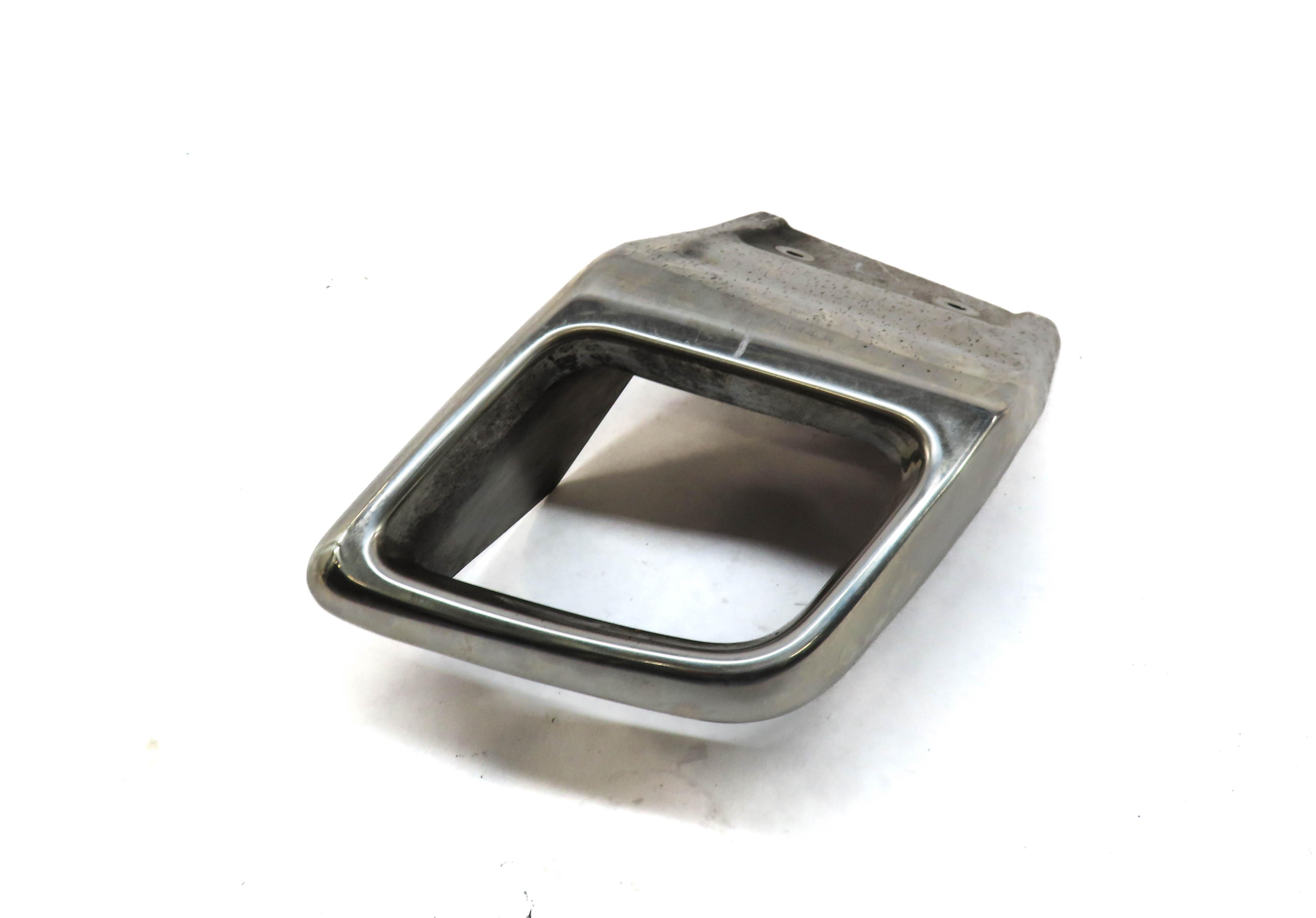 2012-2017 RANGE ROVER EVOQUE (L538) LEFT DRIVER REAR EXHAUST TIP TRIM (SILVER) — exact item pictured