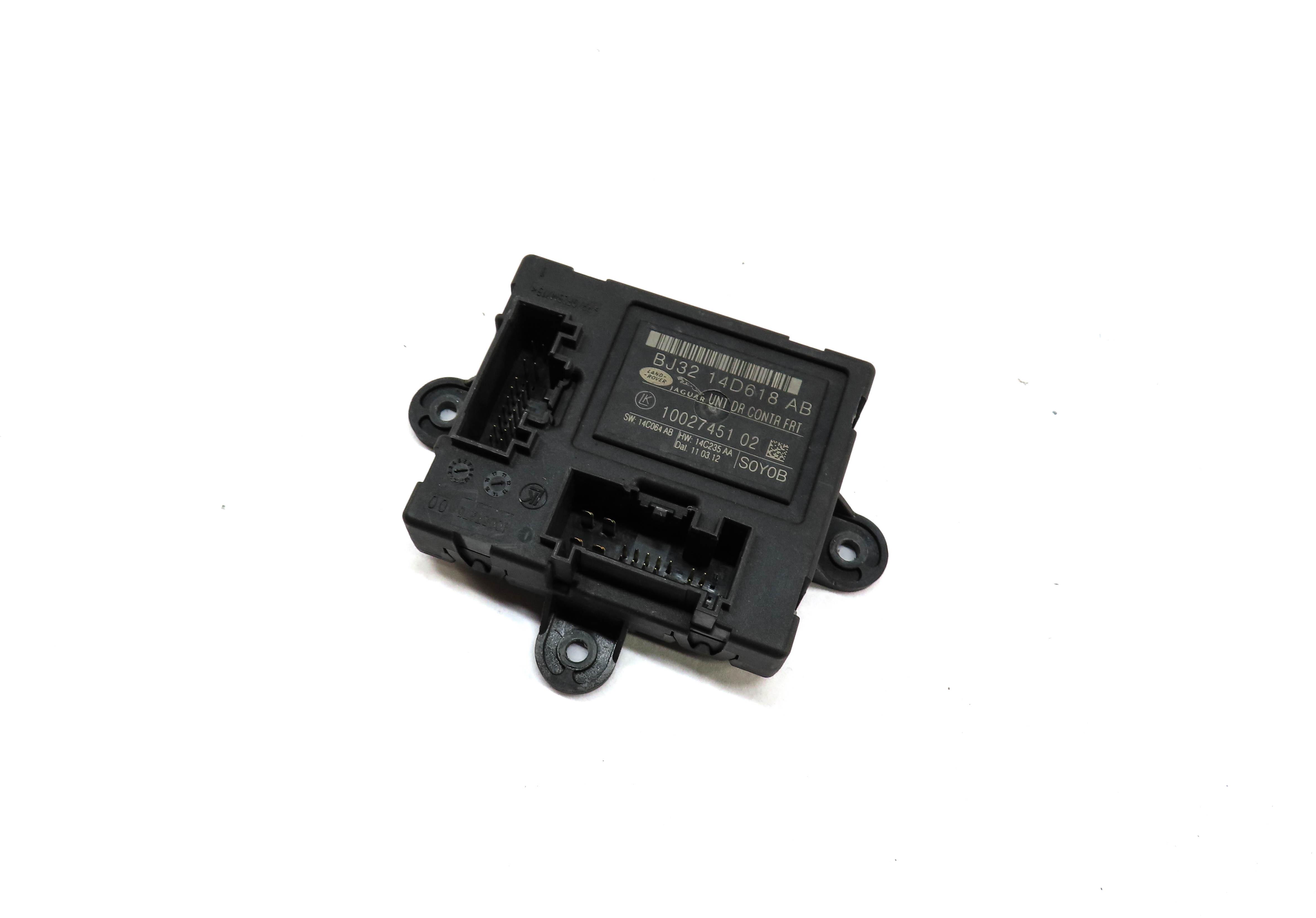2012 LAND RANGE ROVER EVOQUE FRONT LEFT DRIVER DOOR CONTROL MODULE BJ3214D618AB — exact item pictured