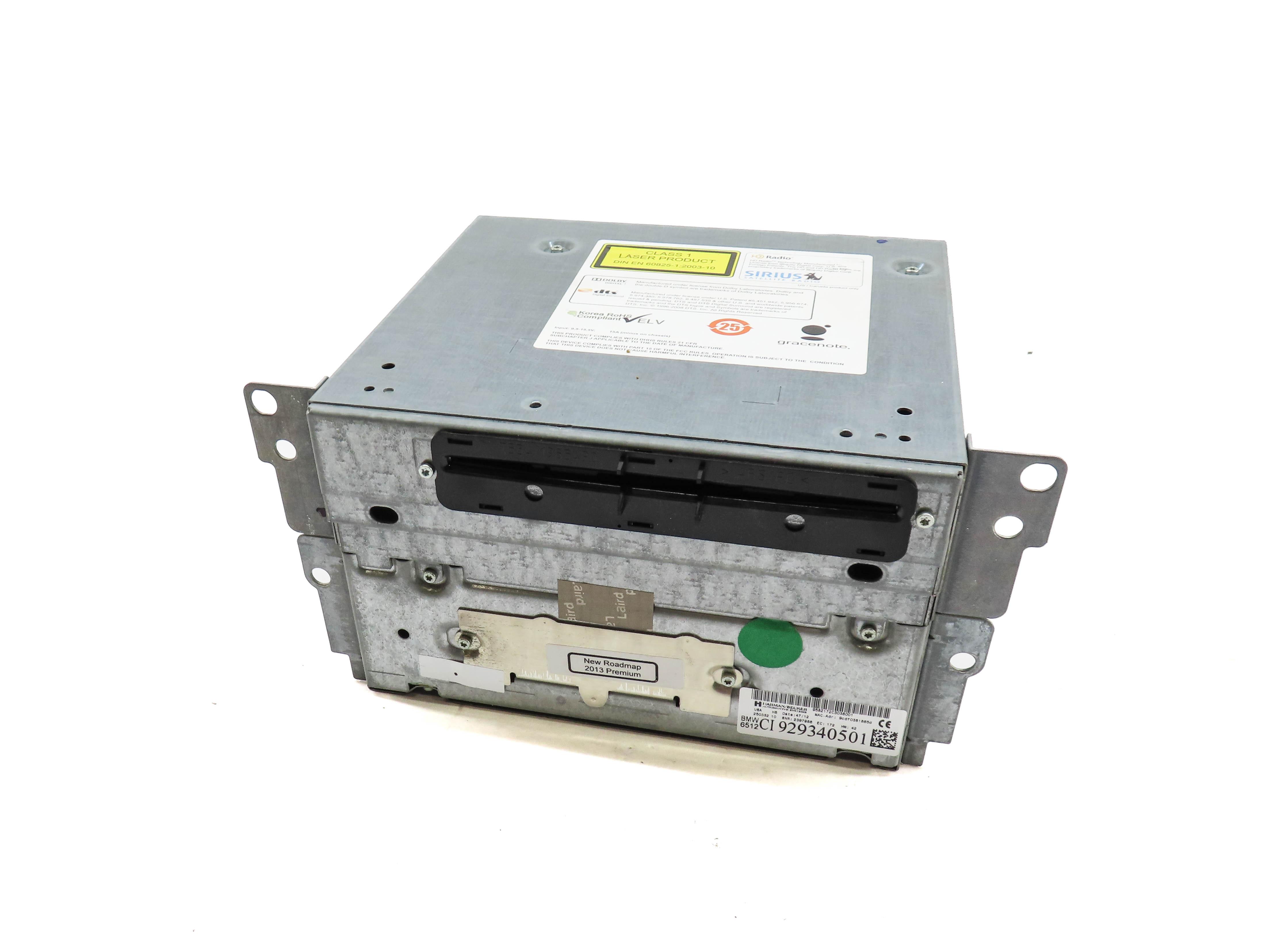 13-15 BMW GT 5-SERIES AM/FM RADIO STEREO RECEIVER XM WIFI BLUETOOTH CD PLAYER — exact item pictured