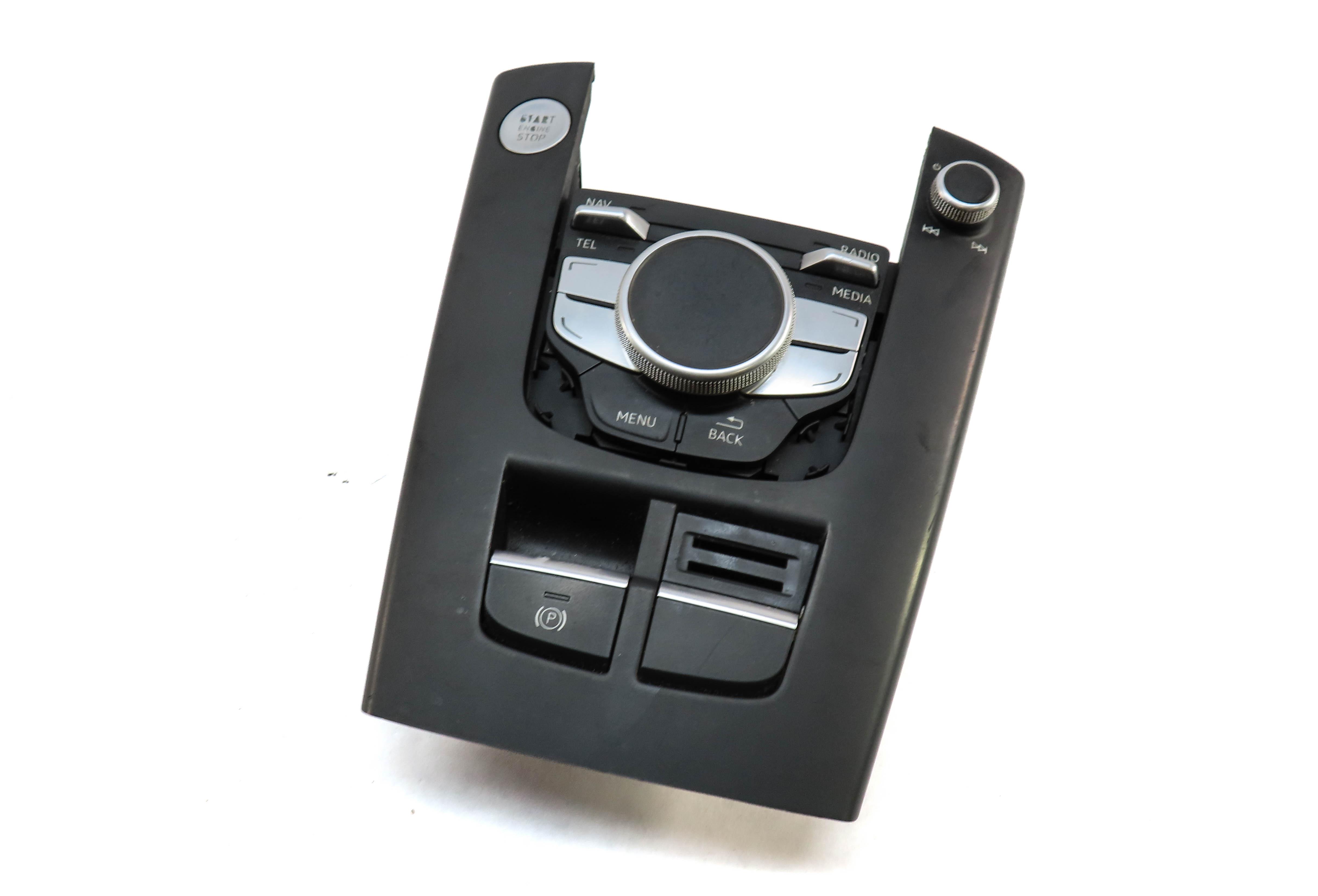 2015 AUDI A3 S3 8V MK3 NAVIGATION STEREO SCREEN MMI CONTROL KNOB IGNITION BUTTON — exact item pictured