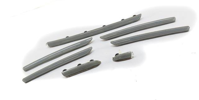 AUDI A3 E-TRON (8VF) FRONT REAR LEFT RIGHT DOOR DASH CARBON FIBER TRIM SET 7 — exact item pictured