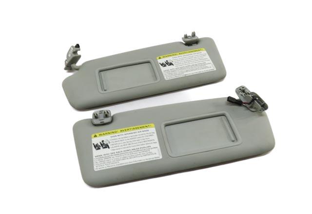 13-18 AUDI ALLROAD A3 E-TRON (B8 8VF) FRONT LEFT & RIGHT SUNVISOR SET (GRAY) — exact item pictured