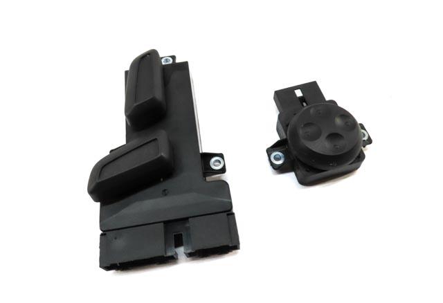 AUDI A3 E-TRON (8VF) FRONT RIGHT PASSENGER SEAT ADJUST SWITCH w/ LUMBAR (BLACK) — exact item pictured