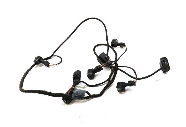 AUDI A3 E-TRON (8VF) REAR PARK DISTANCE PDC SENSOR SET4 (BLACK) w/ WIRE HARNESS — exact item pictured