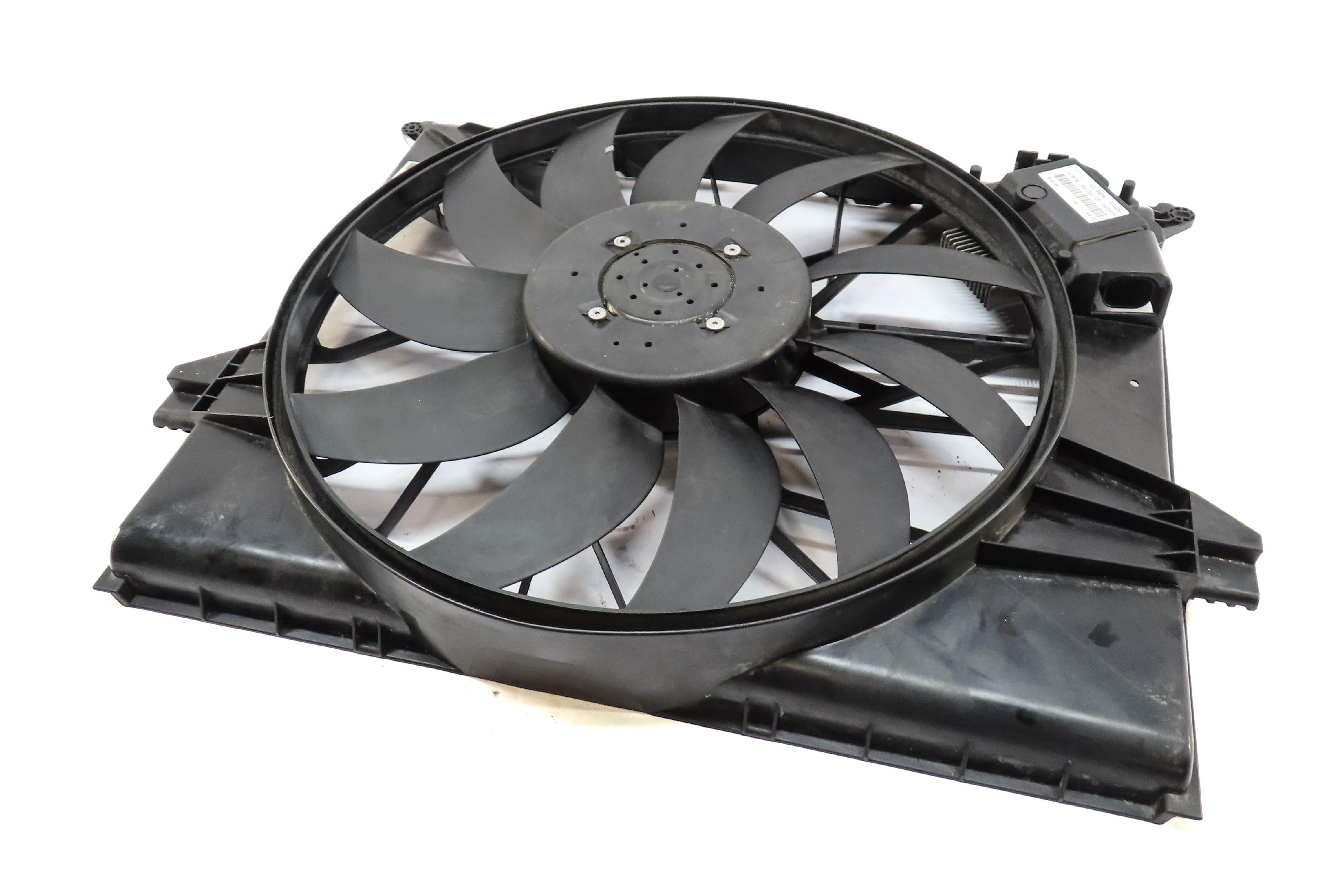 2007-2012 MERCEDES GL ML R CLASS (X164 W164 W251) RADIATOR COOLING FAN w/ SHROUD — exact item pictured