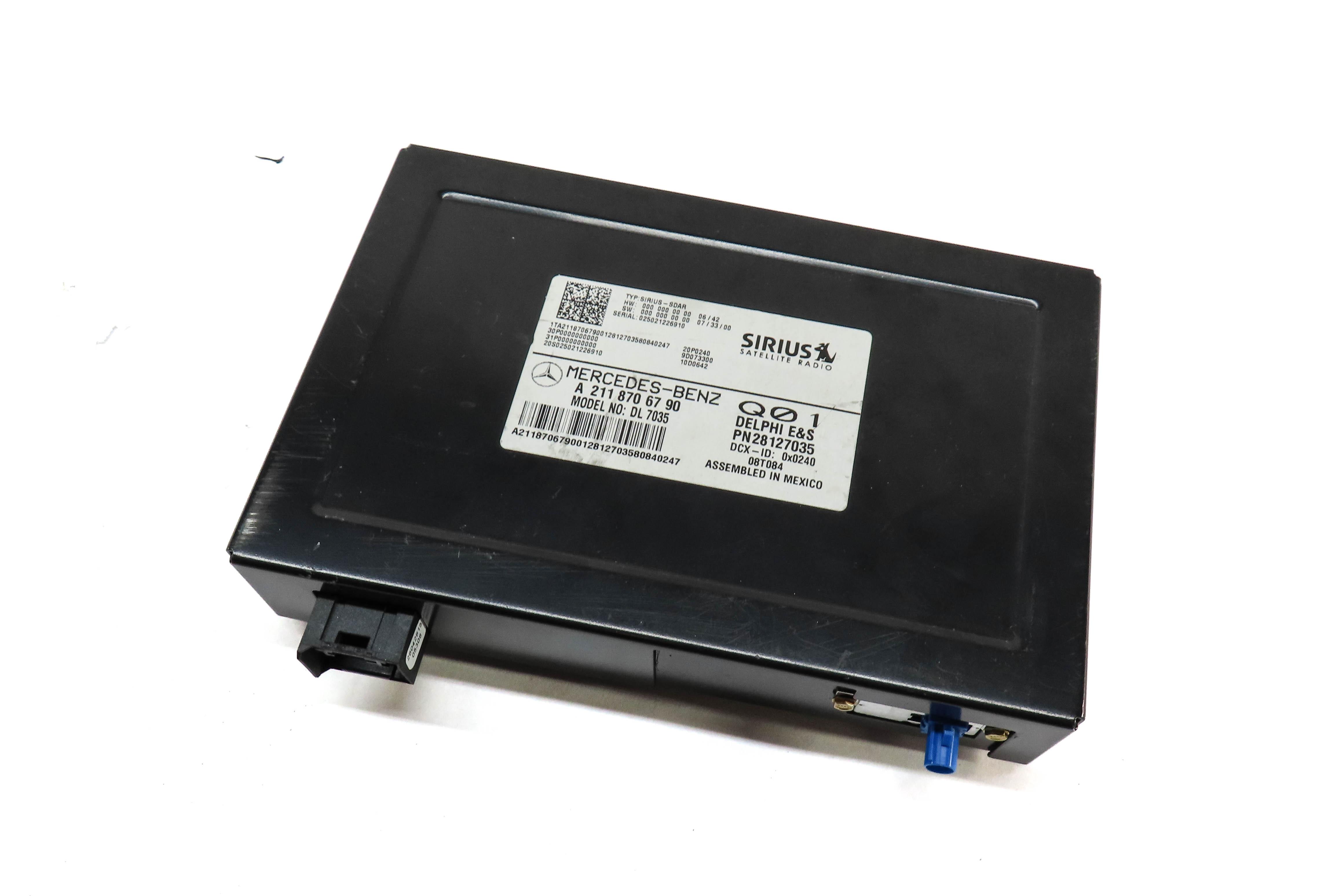 07-12 MERCEDES E GL ML CLK R (W211 W164 X164) SIRIUS SATELLITE RADIO RECEIVER — exact item pictured