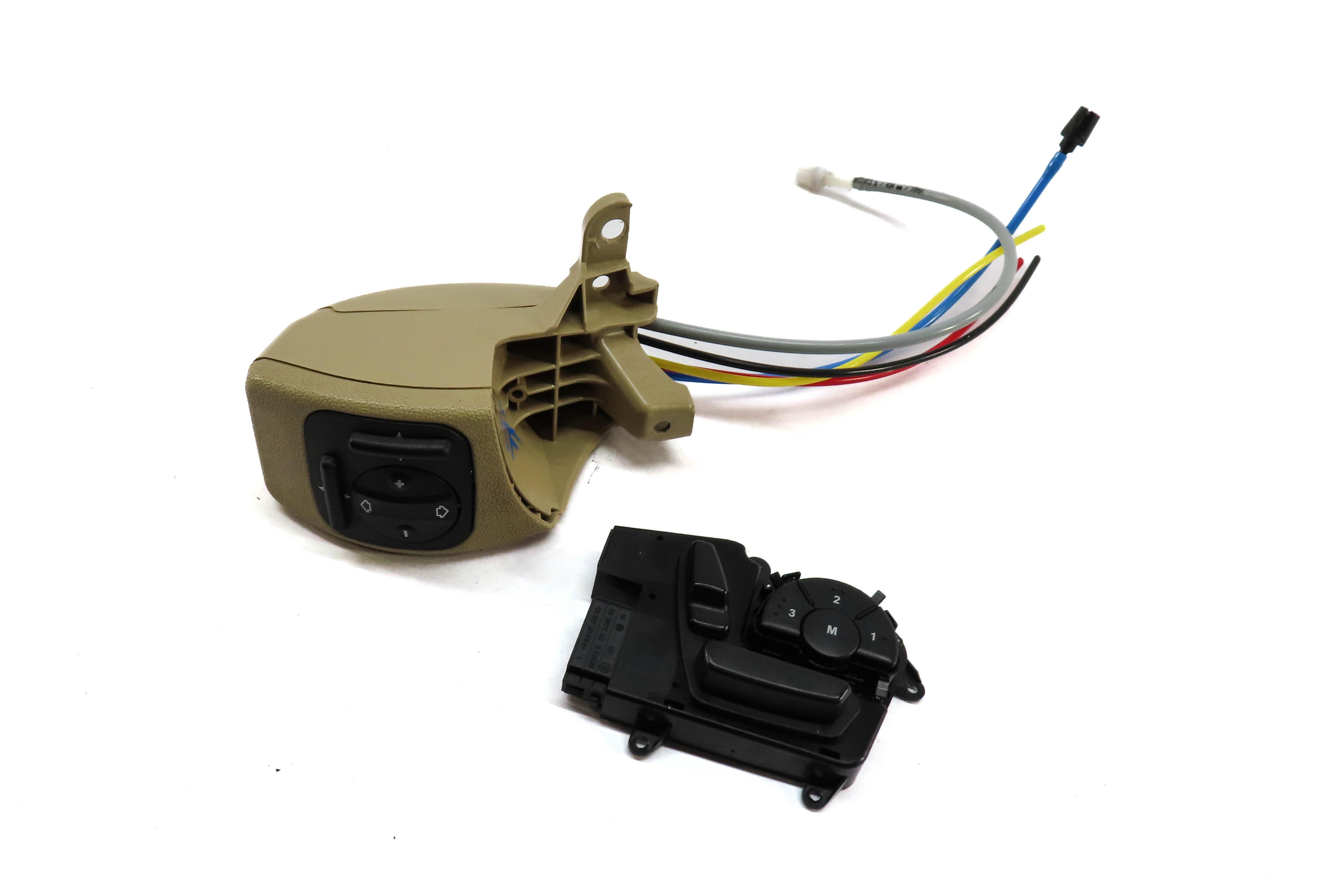 2008 MERCEDES GL550 X164 FRONT RIGHT PASSENGER SEAT ADJUST SWITCH & LUMBAR BEIGE — exact item pictured