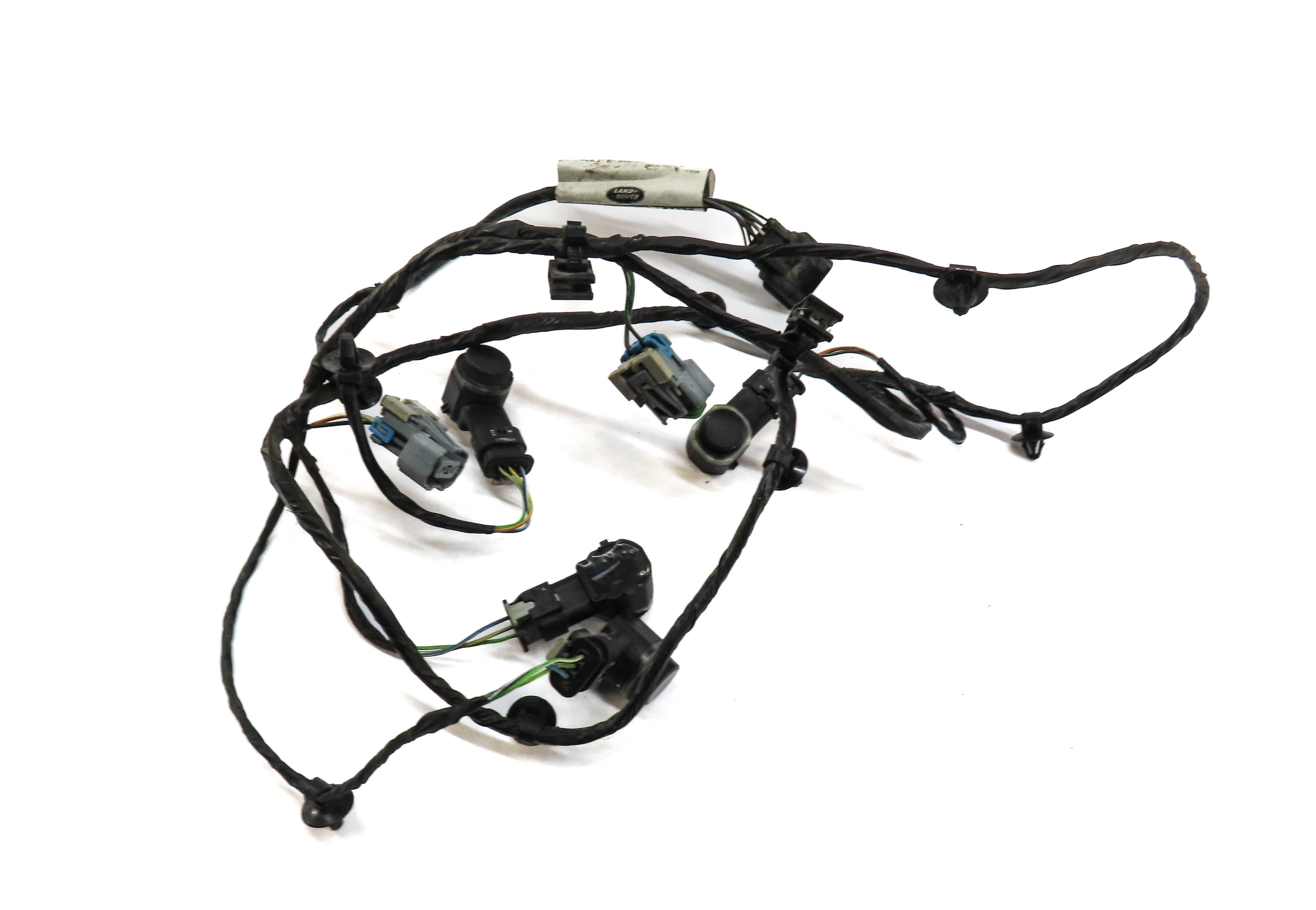 2015 RANGE ROVER EVOQUE L538 REAR PARK ASSIST PDC SENSOR SET4 (BLACK) w/ HARNESS — exact item pictured