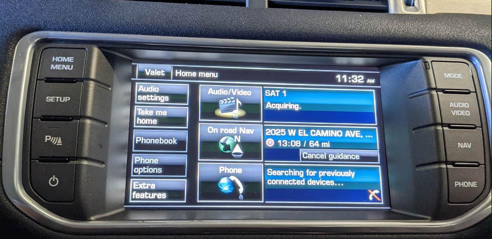 2015 RANGE ROVER EVOQUE (L538) RADIO STEREO GPS NAVIGATION DISPLAY SCREEN 8" — exact item pictured