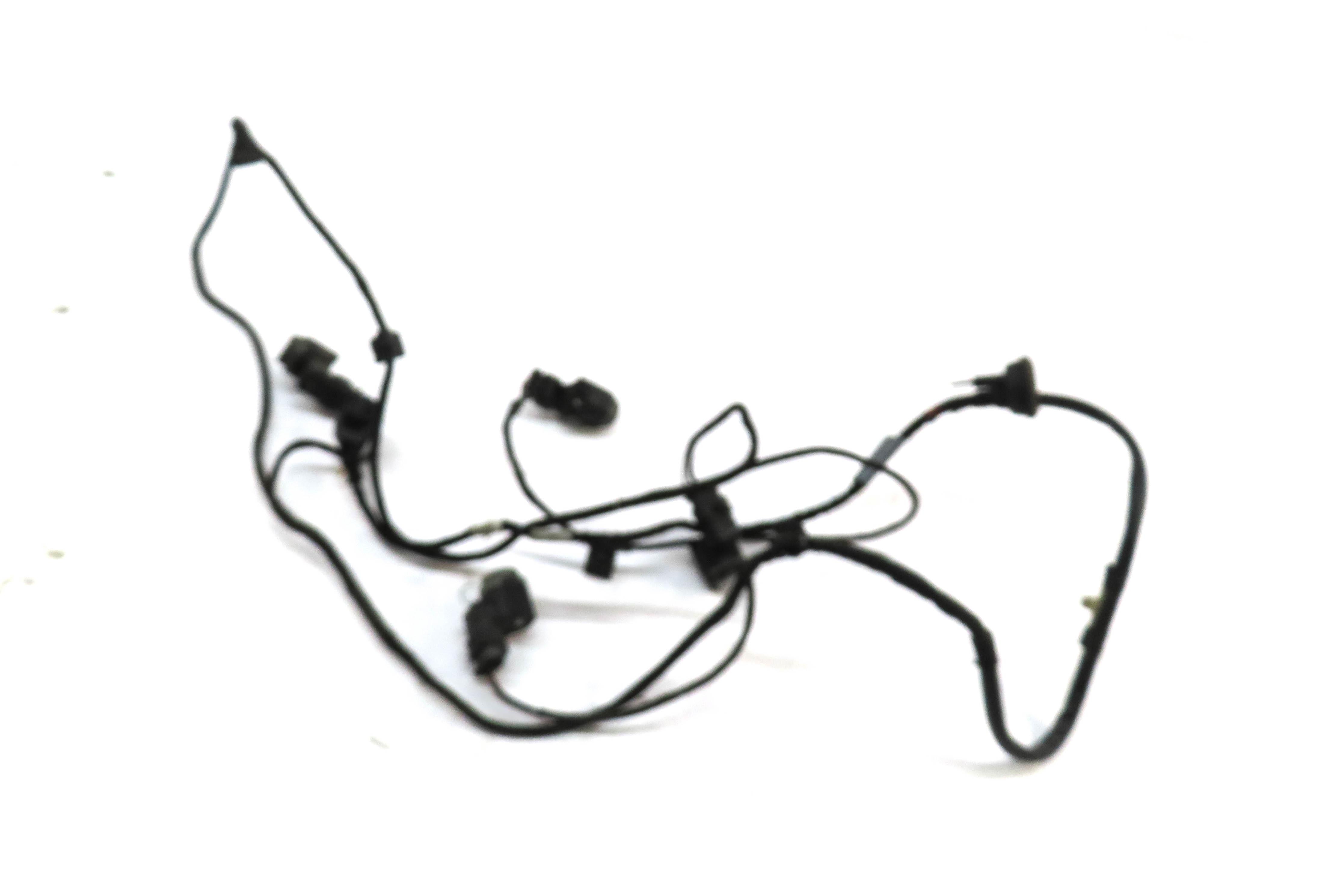 2010 AUDI A5 (B8 8T) REAR PARK ASSIST PDC SENSOR SET4 (ICE SILVER) w/ HARNESS — exact item pictured