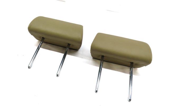 09-13 BMW X5 E70 REAR LEFT & RIGHT 3rd ROW SEAT HEADREST (NEVADA BEIGE LEATHER) — exact item pictured