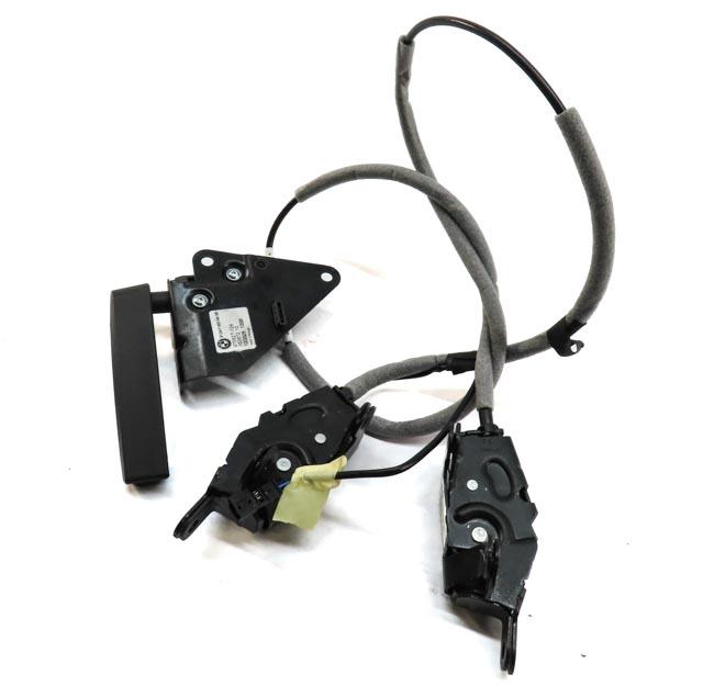 2013 BMW X5 (E70) TRUNK HATCH RELEASE HANDLE w/ LEFT & RIGHT LATCH & CABLE — exact item pictured