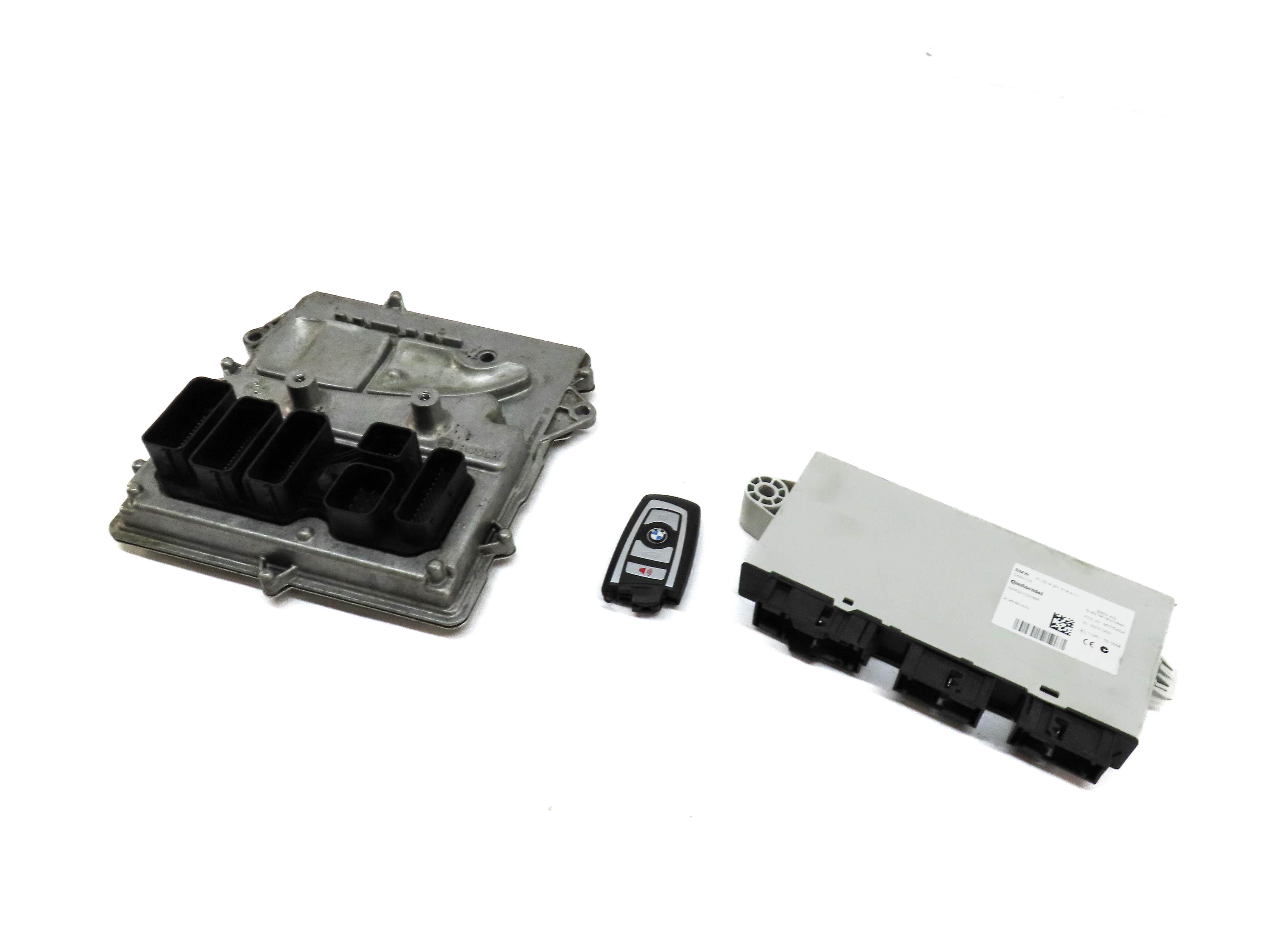 12-15 BMW 3 5 6 7 X3 F01 F06 F10 F30 ENGINE CONTROL MODULE IMMOBILIZER KEY SET — exact item pictured