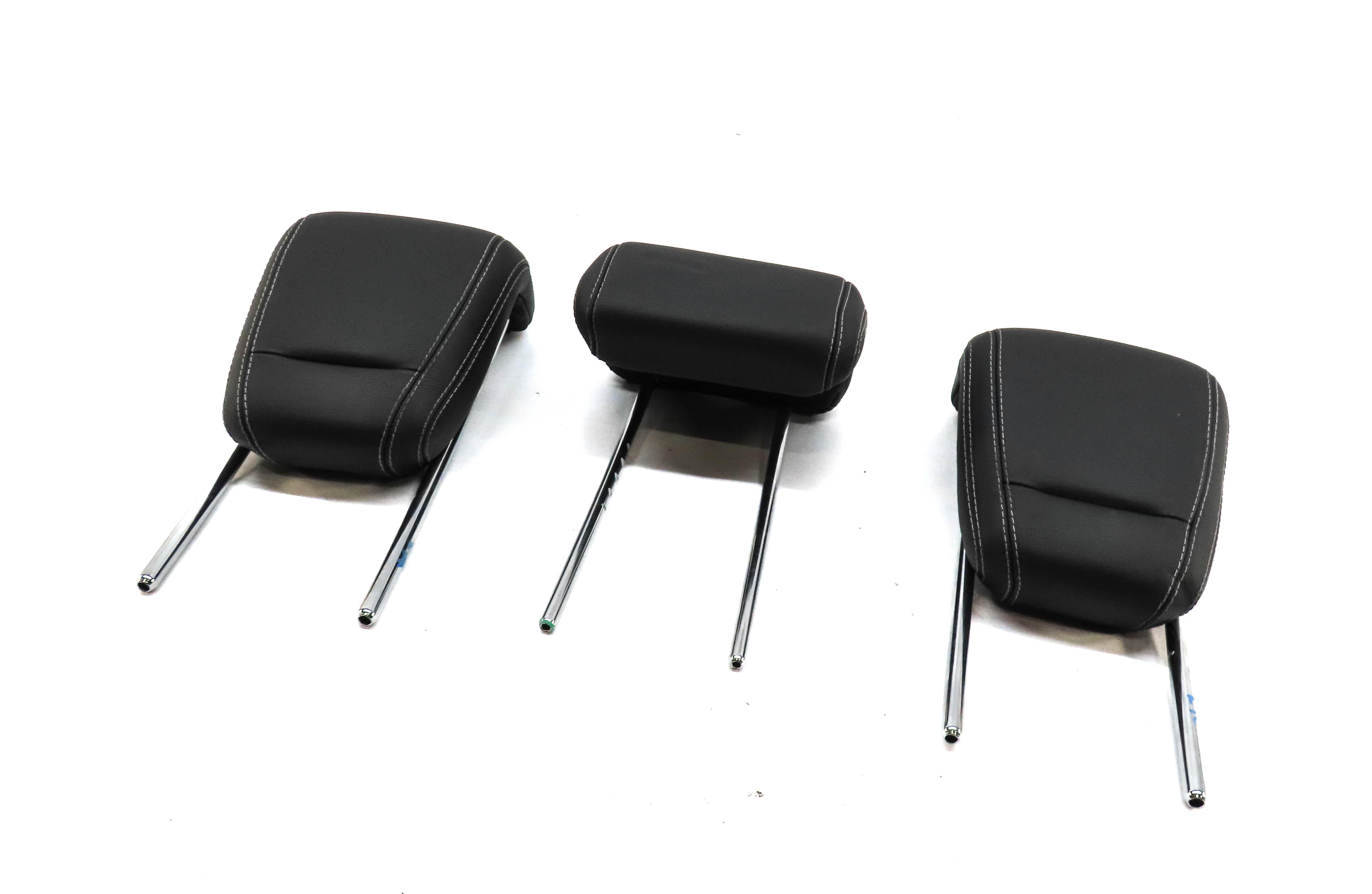 12-19 ML GL X166 W166 REAR 2ND ROW LEFT RIGHT CENTER SEAT HEADREST SET 3 (BLACK) — exact item pictured