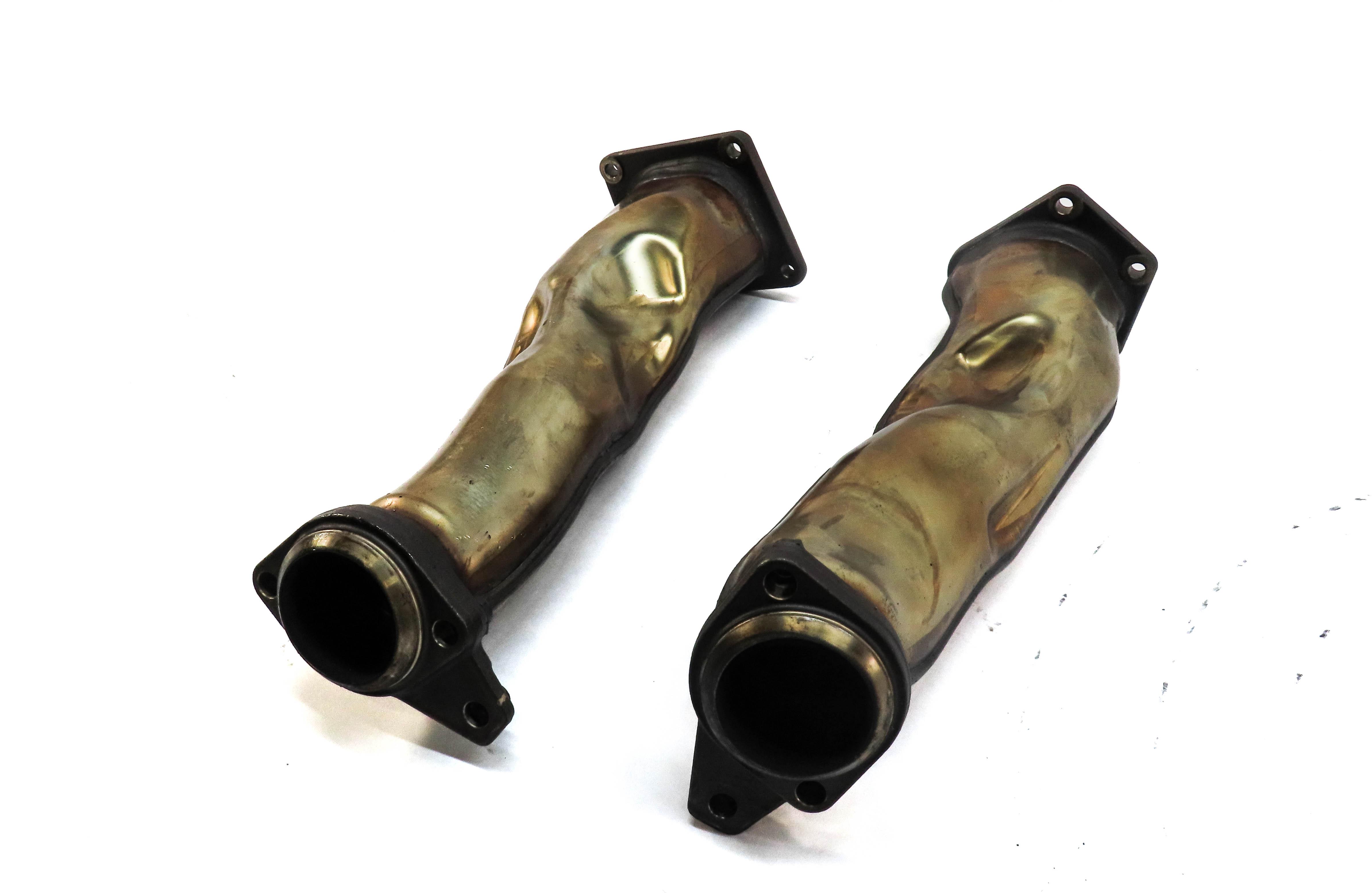 2013 MERCEDES ML550 (W166) 4.6L TURBO M278 ENGINE EXHAUST MANIFOLD PIPE SET 2 — exact item pictured