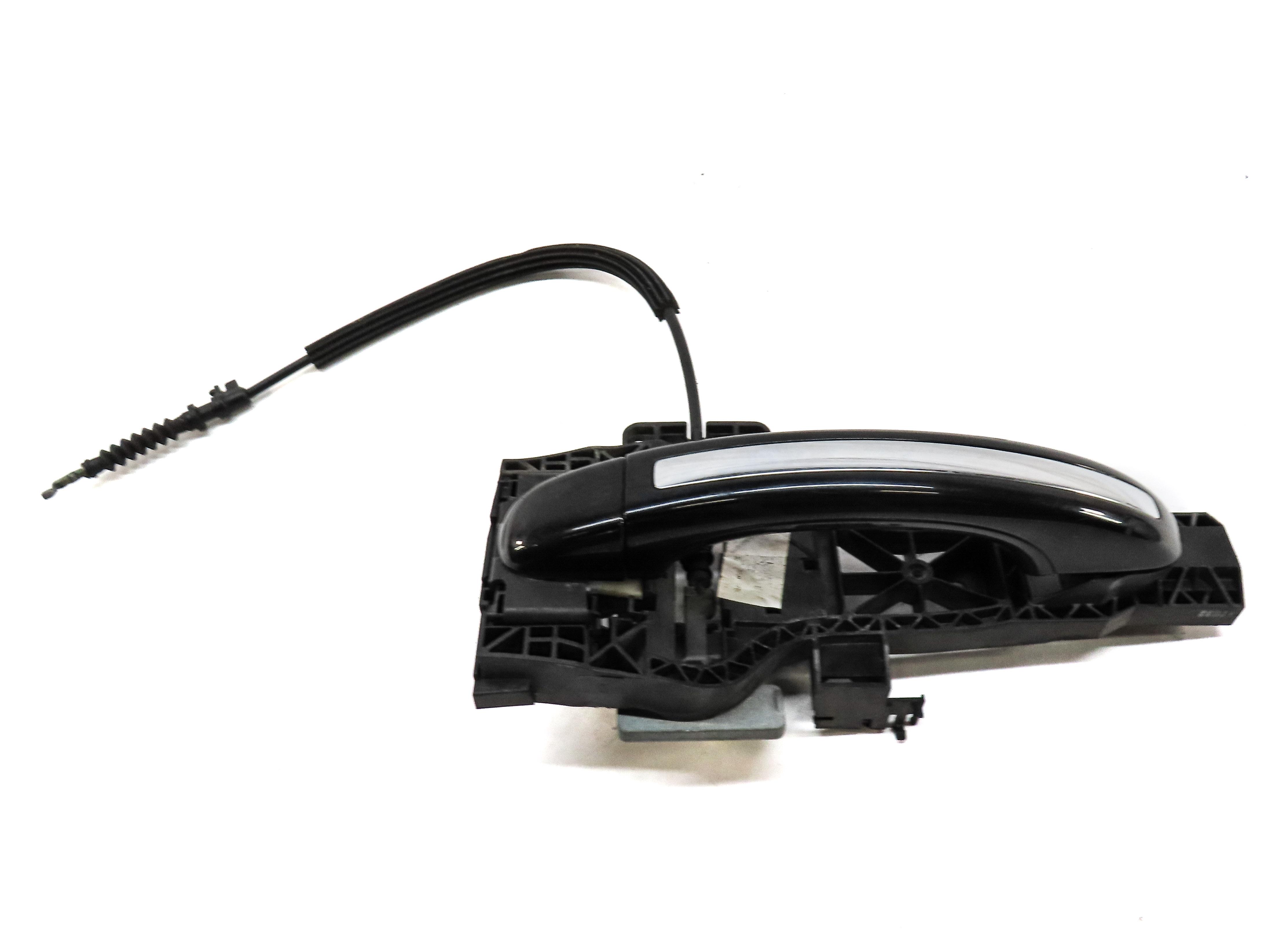 2007-2015 AUDI Q7 (4L) LEFT SIDE REAR EXTERIOR DOOR HANDLE (ORCA BLACK METALLIC) — exact item pictured