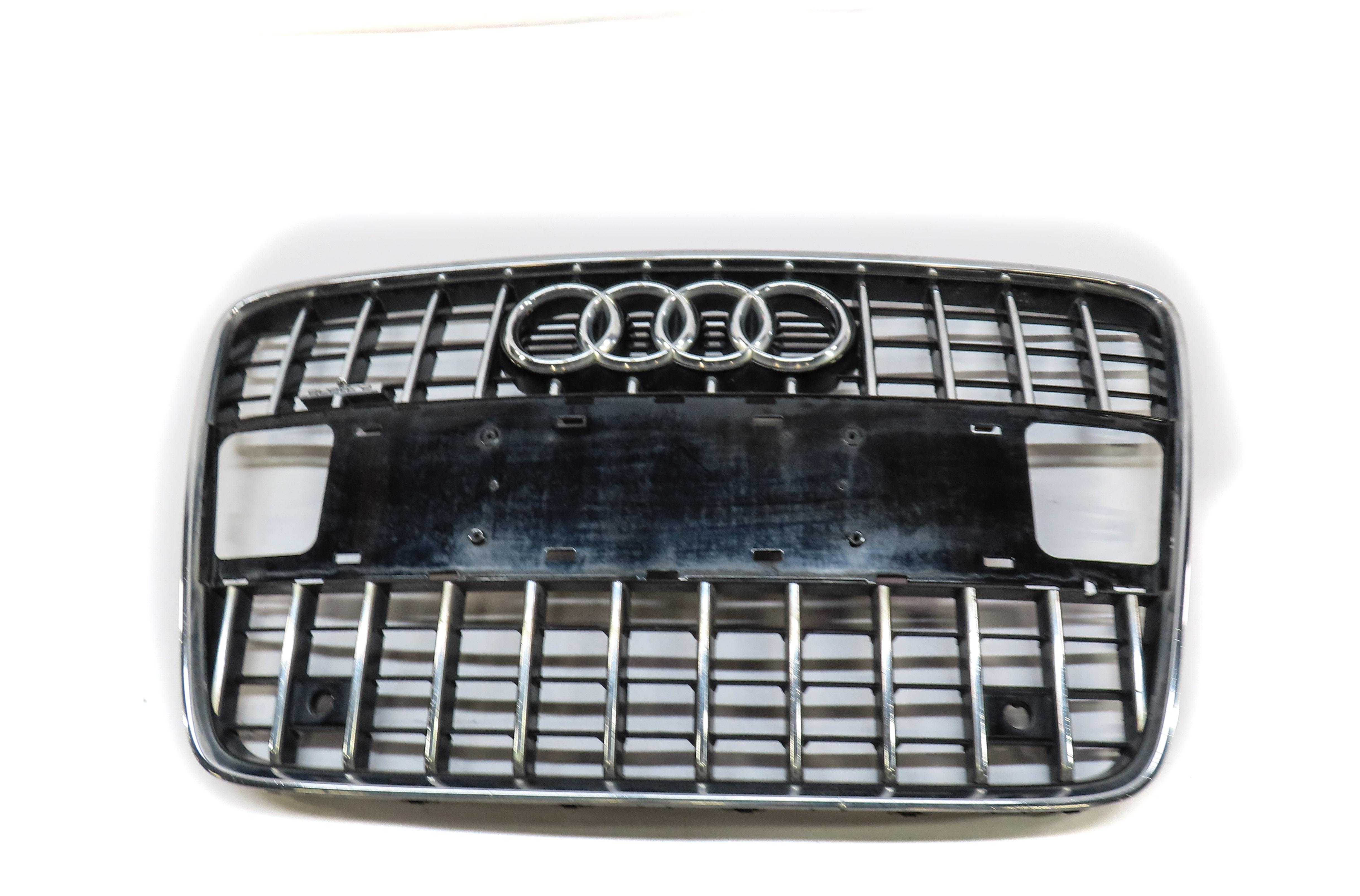 2010-2015 AUDI Q7 (4L) FRONT MAIN CENTER HOOD GRILLE AIR VENT TRIM (BLACK) — exact item pictured