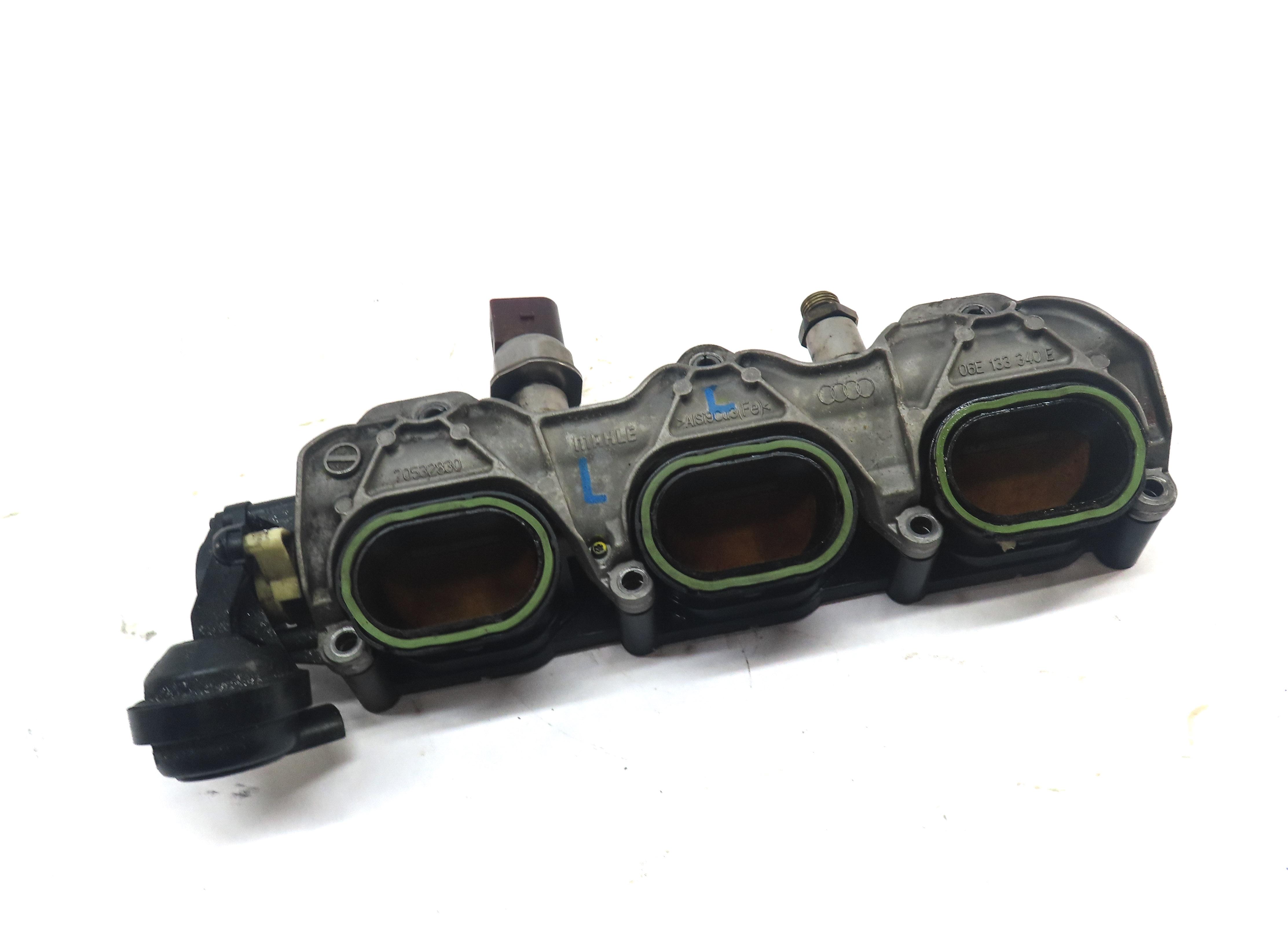 2013 AUDI Q7 (4L) 3.0L SUPER CTWB ENGINE LOWER LEFT INTAKE MANIFOLD w/ FUEL RAIL — exact item pictured