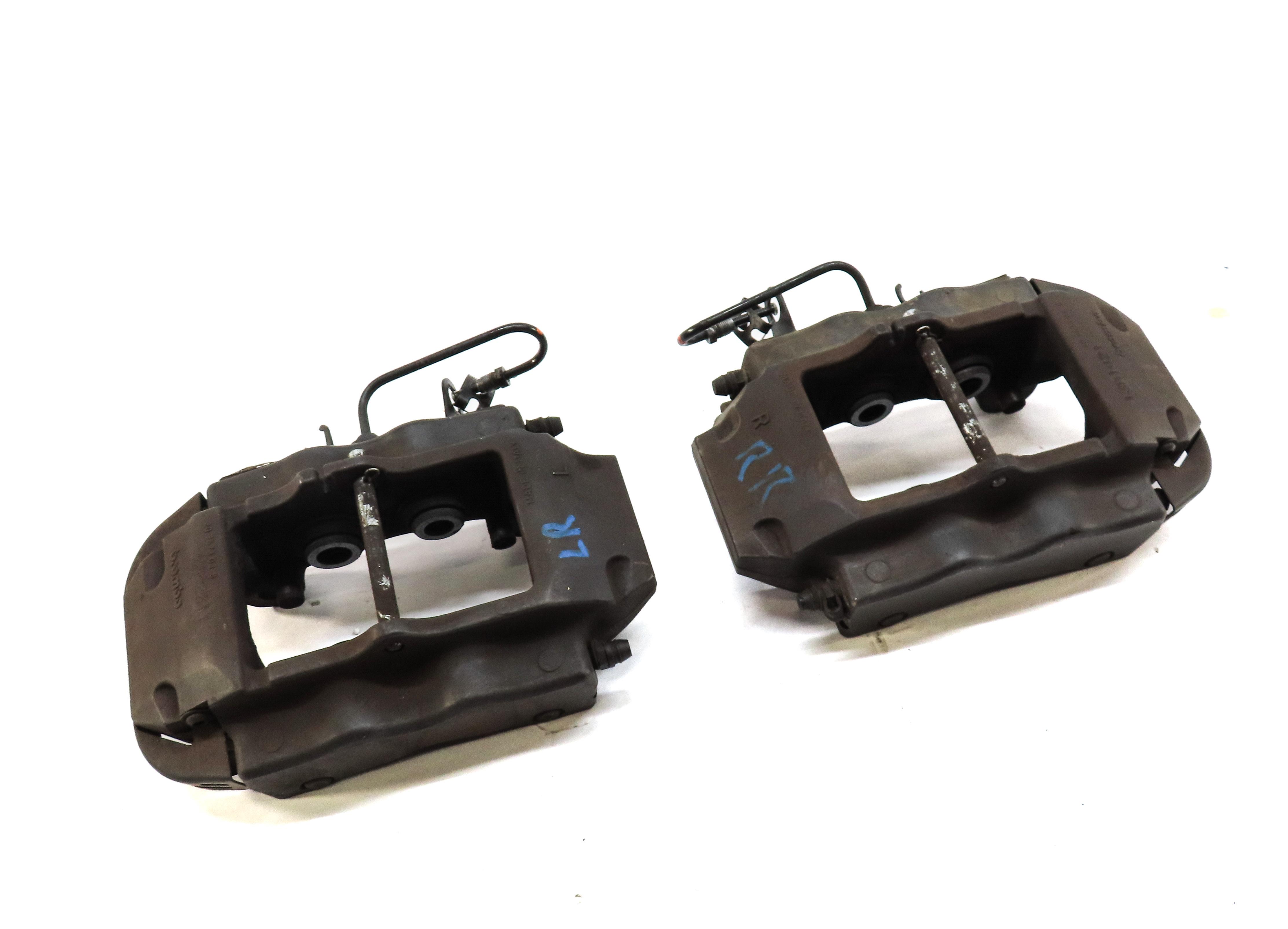 04-15 VW TOUAREG AUDI Q7 (4L) REAR LEFT & RIGHT DISC BRAKE CALIPER SET-2 BREMBO — exact item pictured
