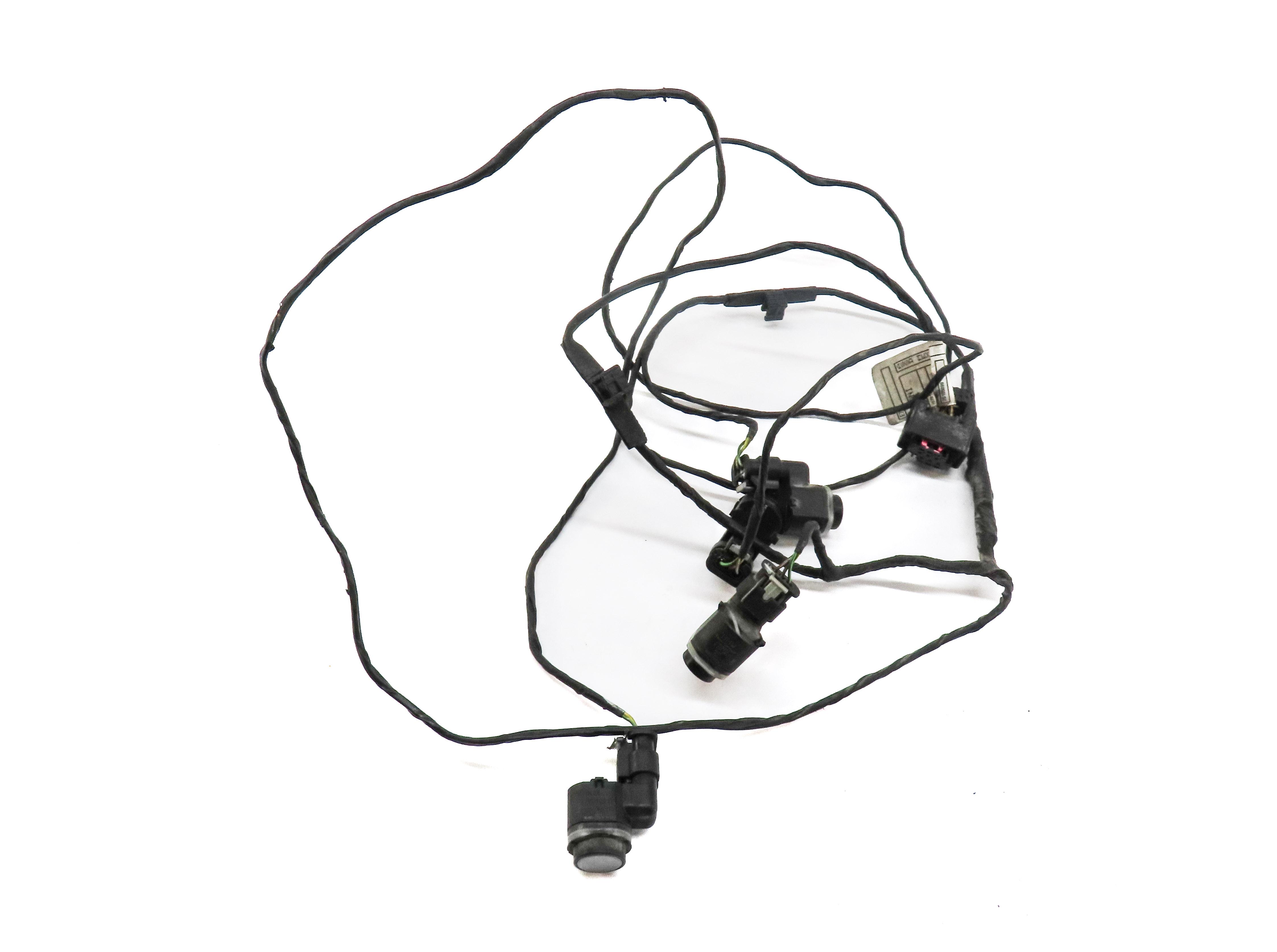 2012 BMW X5 (E70) REAR PARK ASSIST PDC SENSOR SET4 (GRAY) w/ WIRE HARNESS — exact item pictured