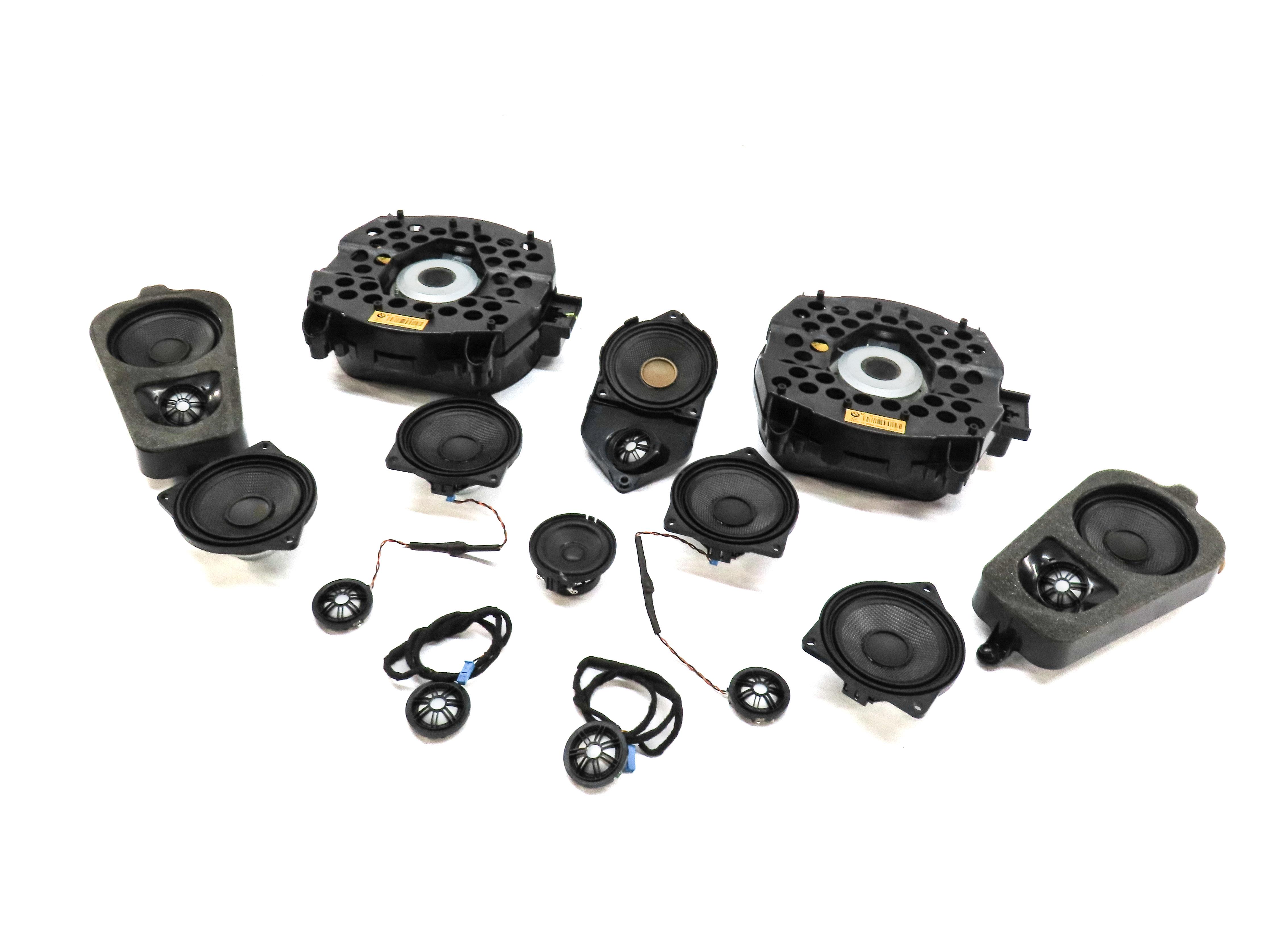 2012 BMW X5 (E70) FRONT REAR LEFT RIGHT DOOR DASH DECK SPEAKER SET 14 — exact item pictured