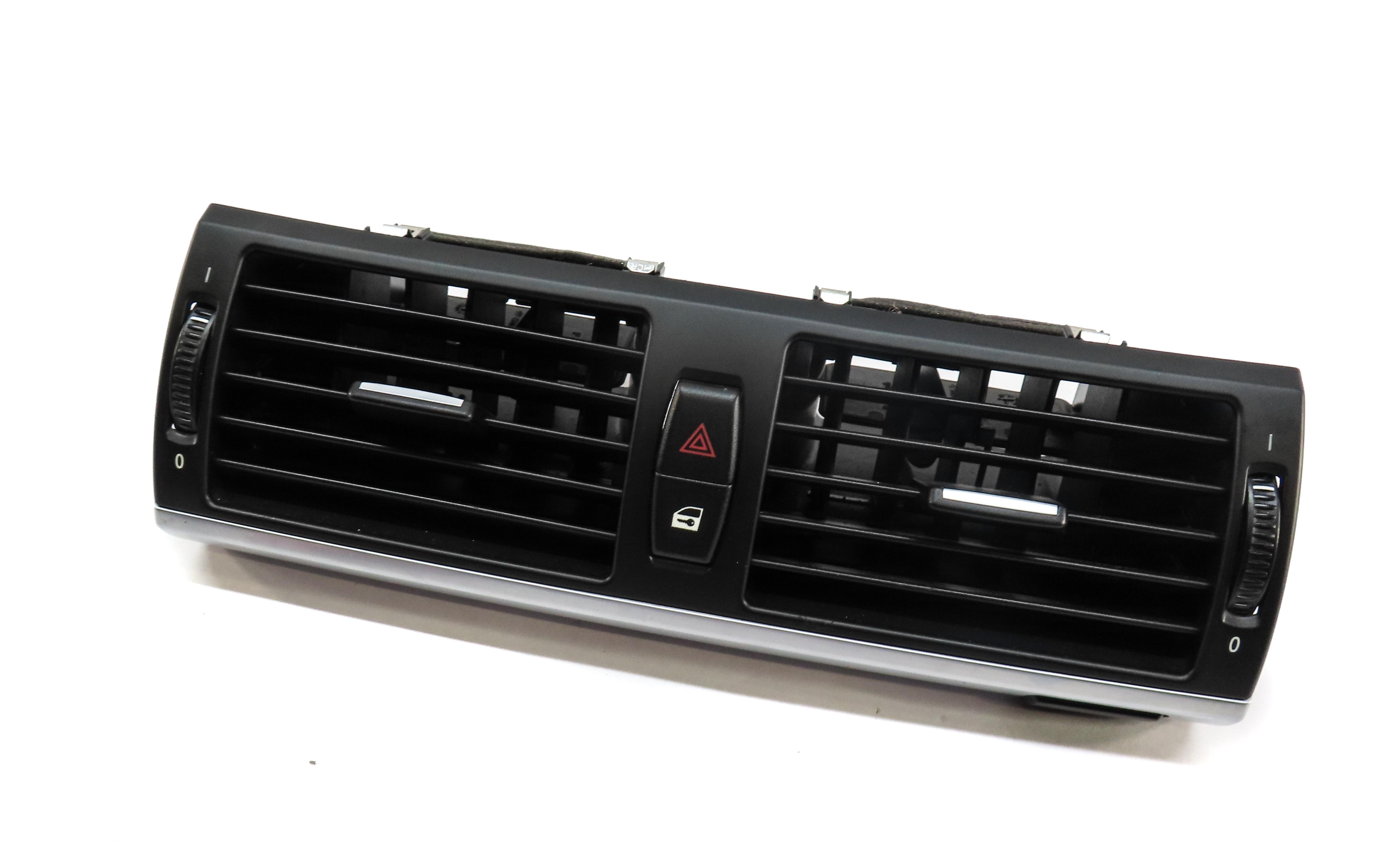 2012 BMW X5 (E70) FRONT CENTER DASH HVAC A/C HEATER AIR VENT (BLACK & SILVER) — exact item pictured