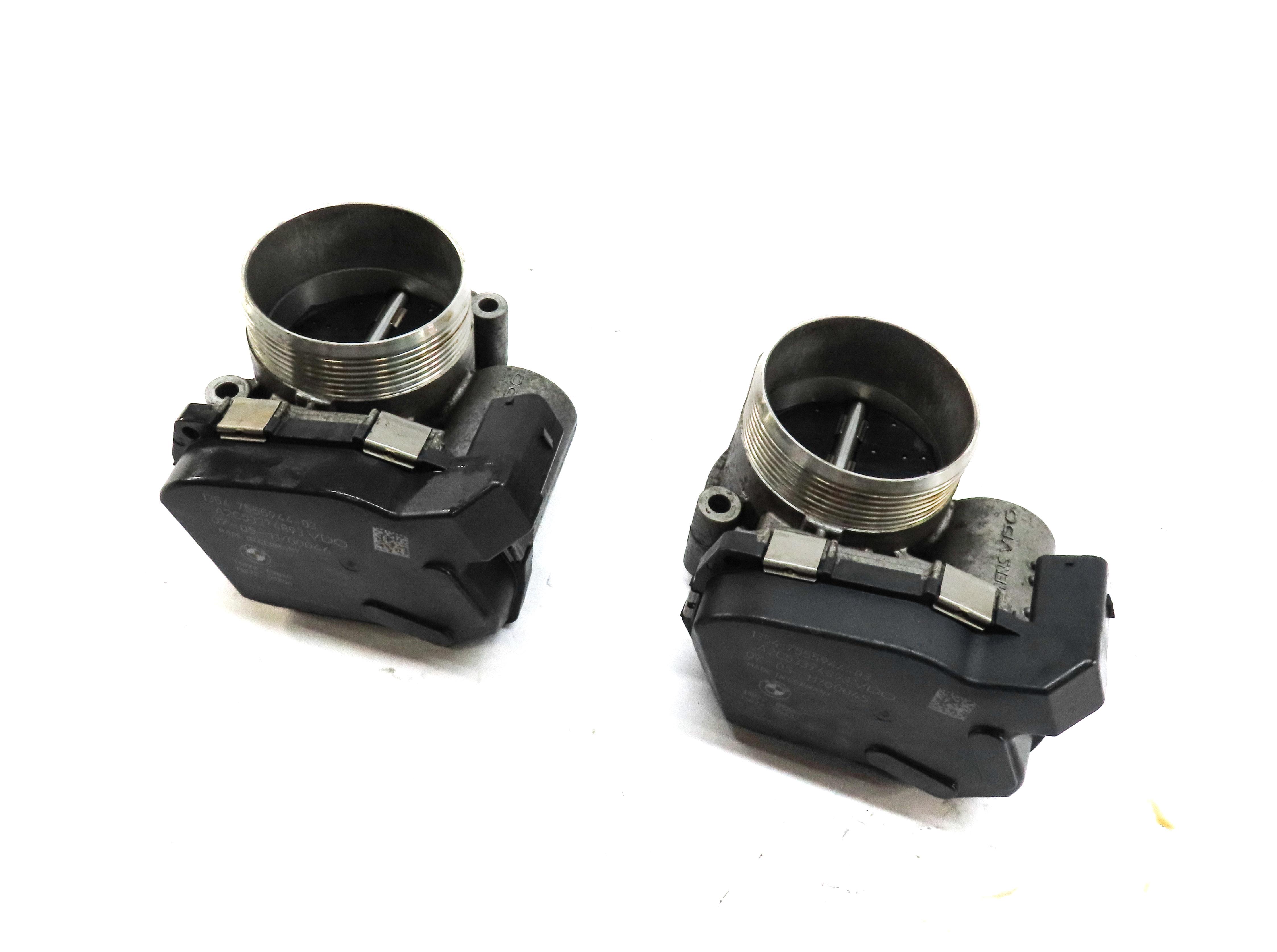 08-18 BMW 5 7 X5 X6 X5M X6M (F01 F10 F12 F15 F16) 4.4L N63 S63 THROTTLE BODY SET — exact item pictured