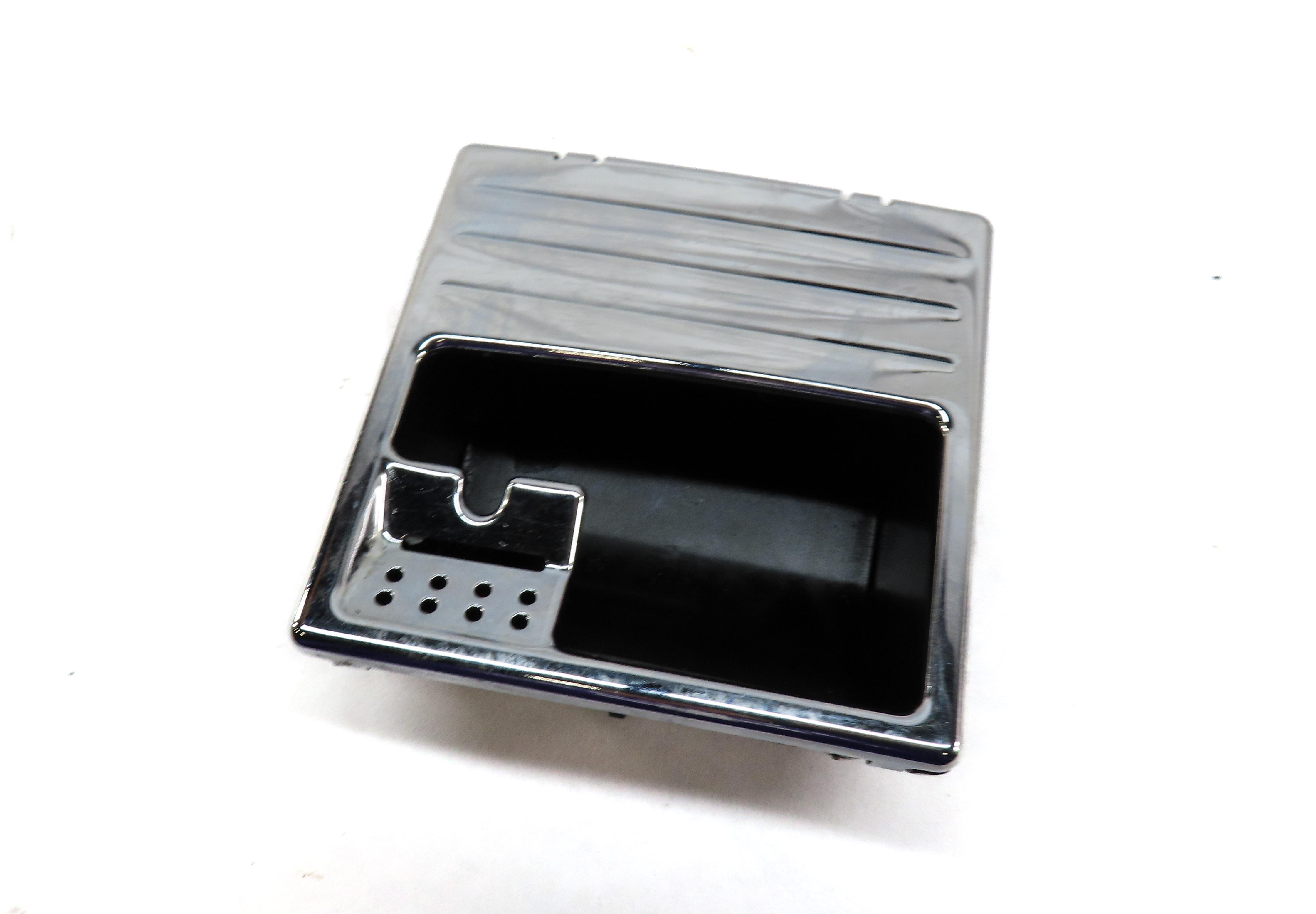 2012 MERCEDES E CLASS SEDAN (W212) FRONT CENTER CONSOLE ASHTRAY INSERT (CHROME) — exact item pictured