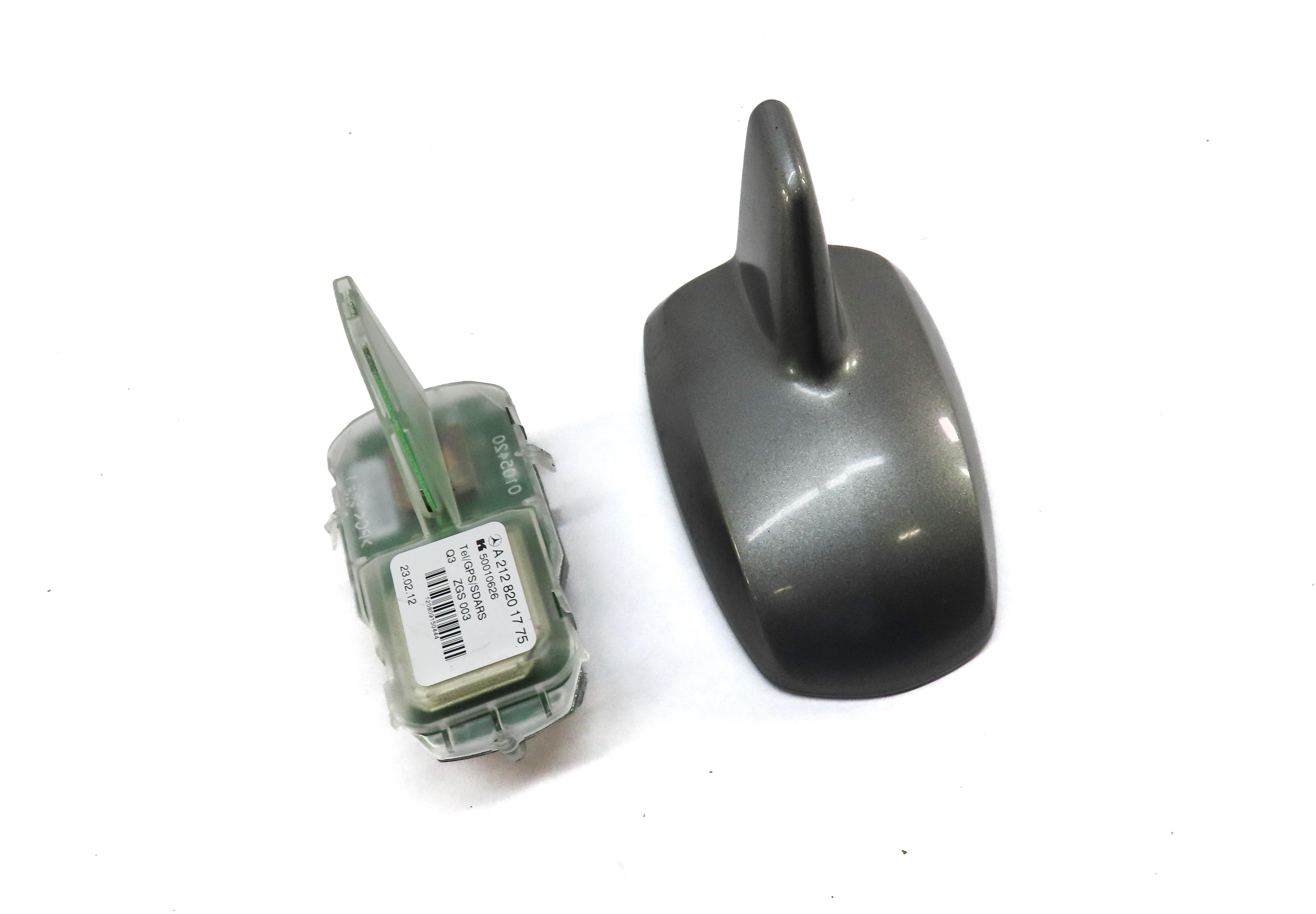 2012 MERCEDES E CLASS W212 RADIO STEREO ROOF SHARK FIN ANTENNA & COVER (SILVER) — exact item pictured