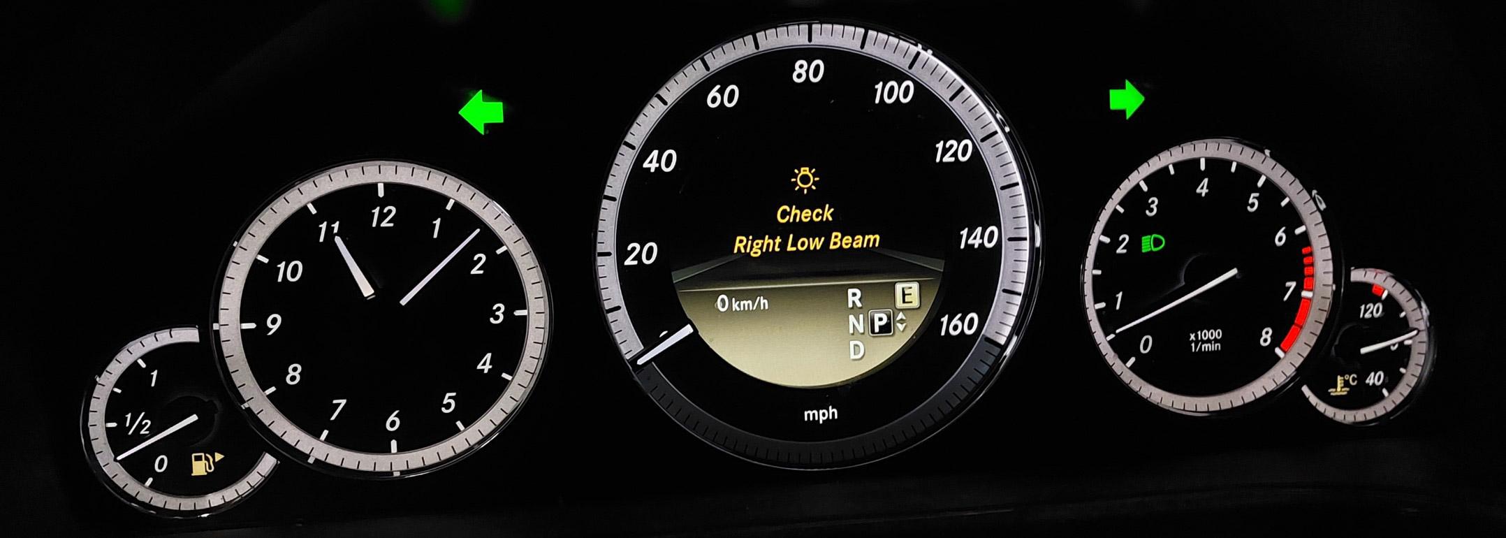 12 MERCEDES E350 E550 SEDAN WAGON W212 GAS SPEEDOMETER INSTRUMENT CLUSTER (194k) — exact item pictured