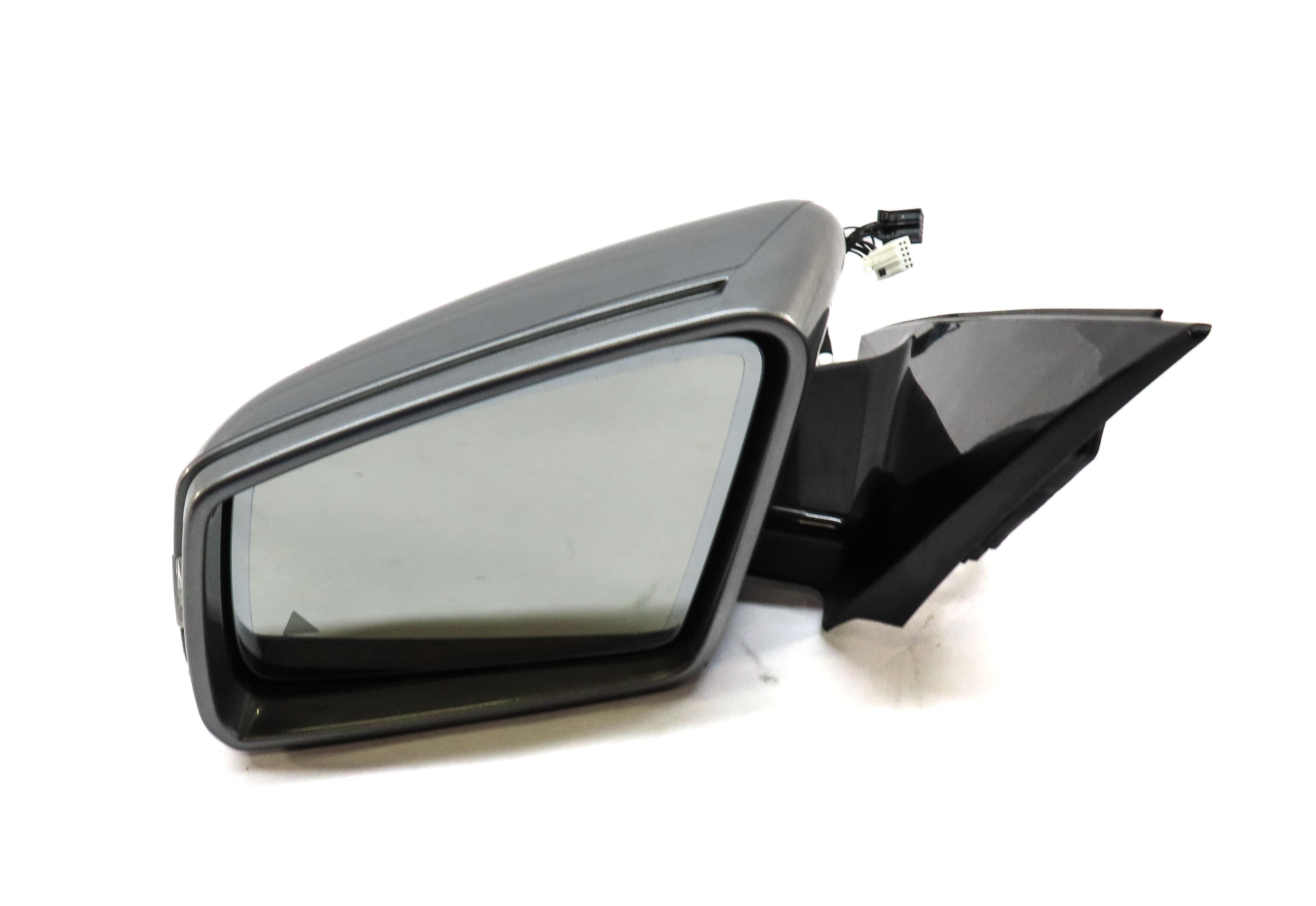 11-14 MERCEDES E300 E350 E550 W212 LEFT AUTODIM BLIND SPOT DOOR MIRROR (SILVER) — exact item pictured