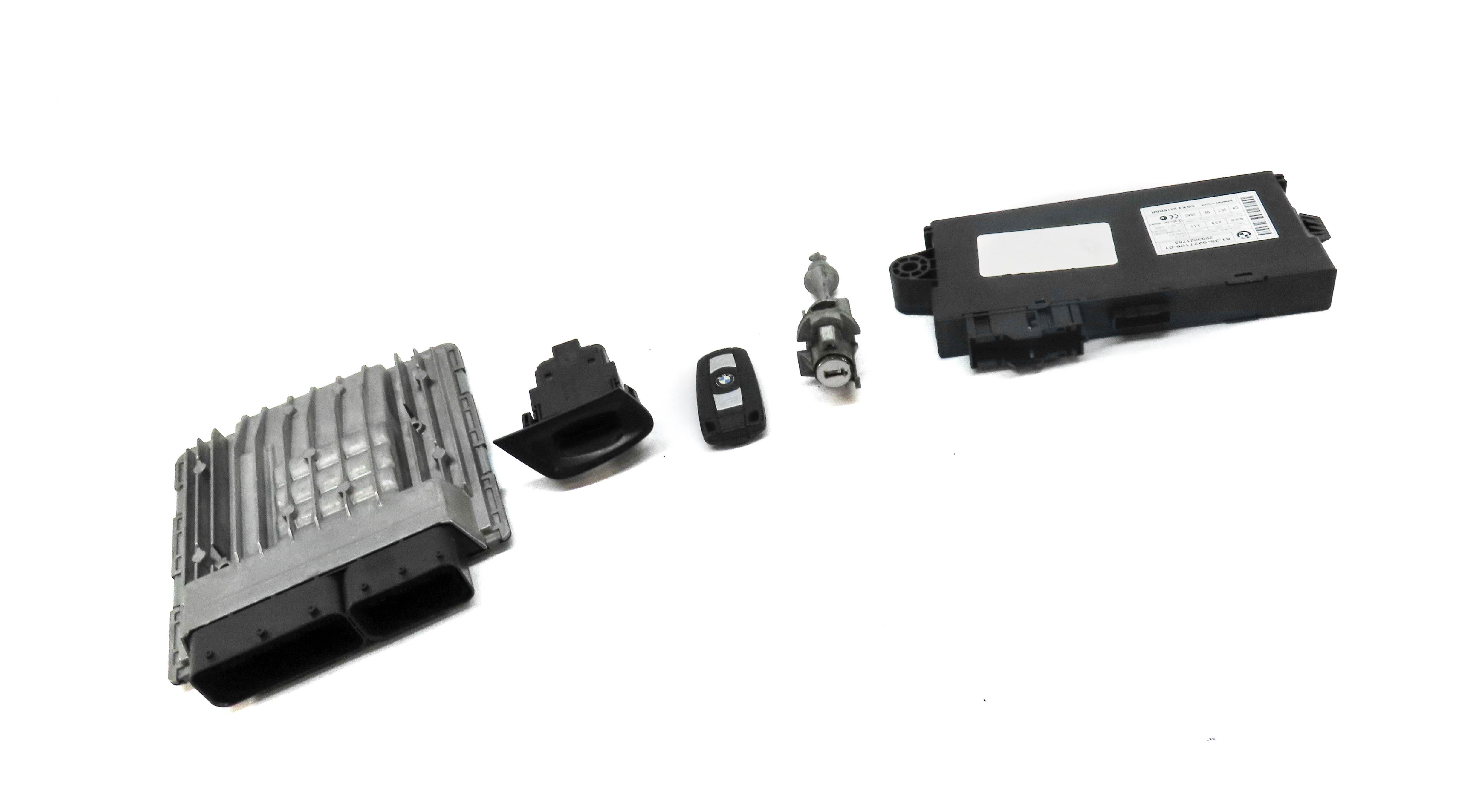 07-10 BMW 328i 528i X5 Z4 (E90 E60 E70 E89) 3.0L ECM DME IMMOBILIZER MODULE SET — exact item pictured