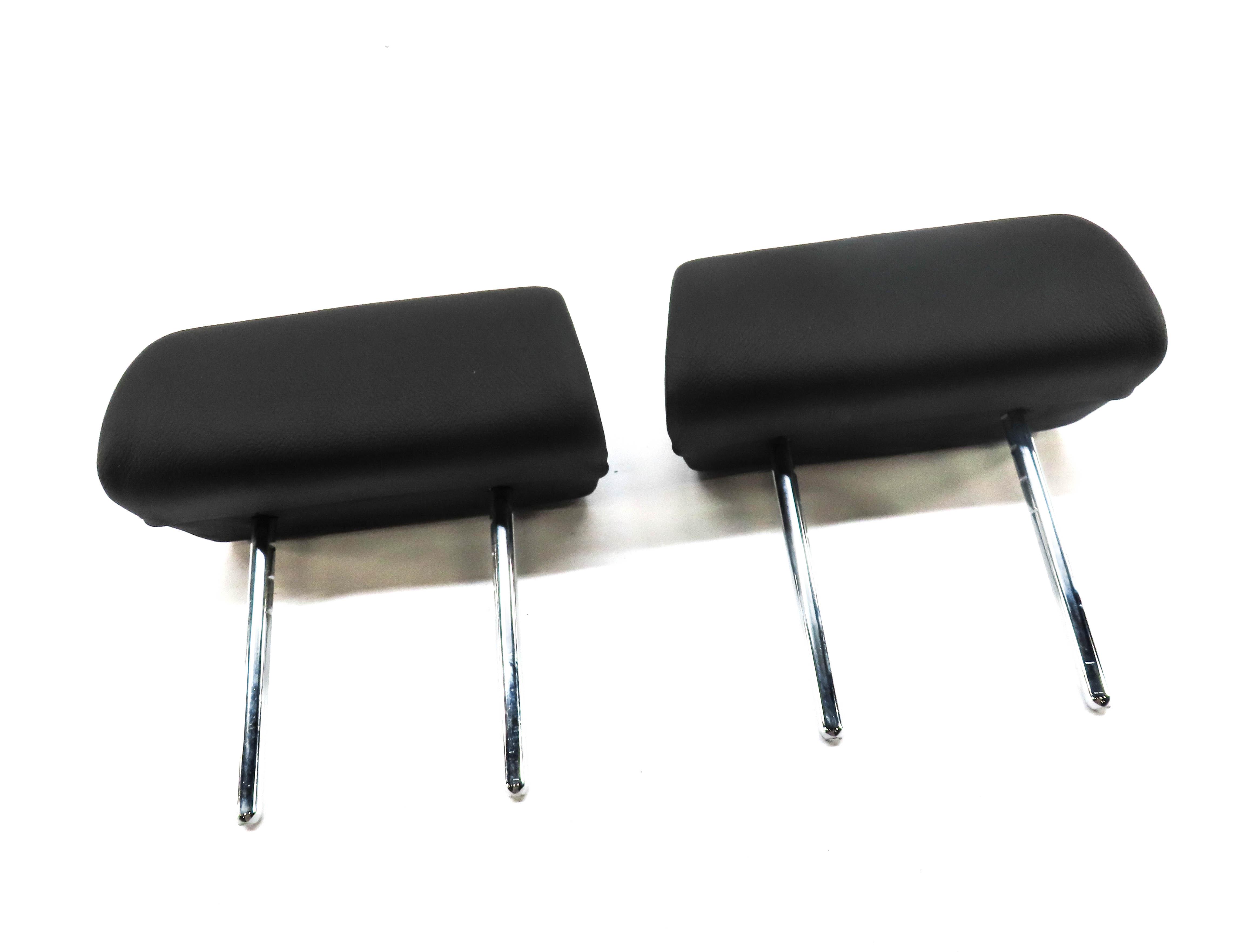 2009-2013 BMW X5 (E70) LEFT & RIGHT REAR 2nd ROW SEAT HEADREST SET-2 (BLACK) — exact item pictured