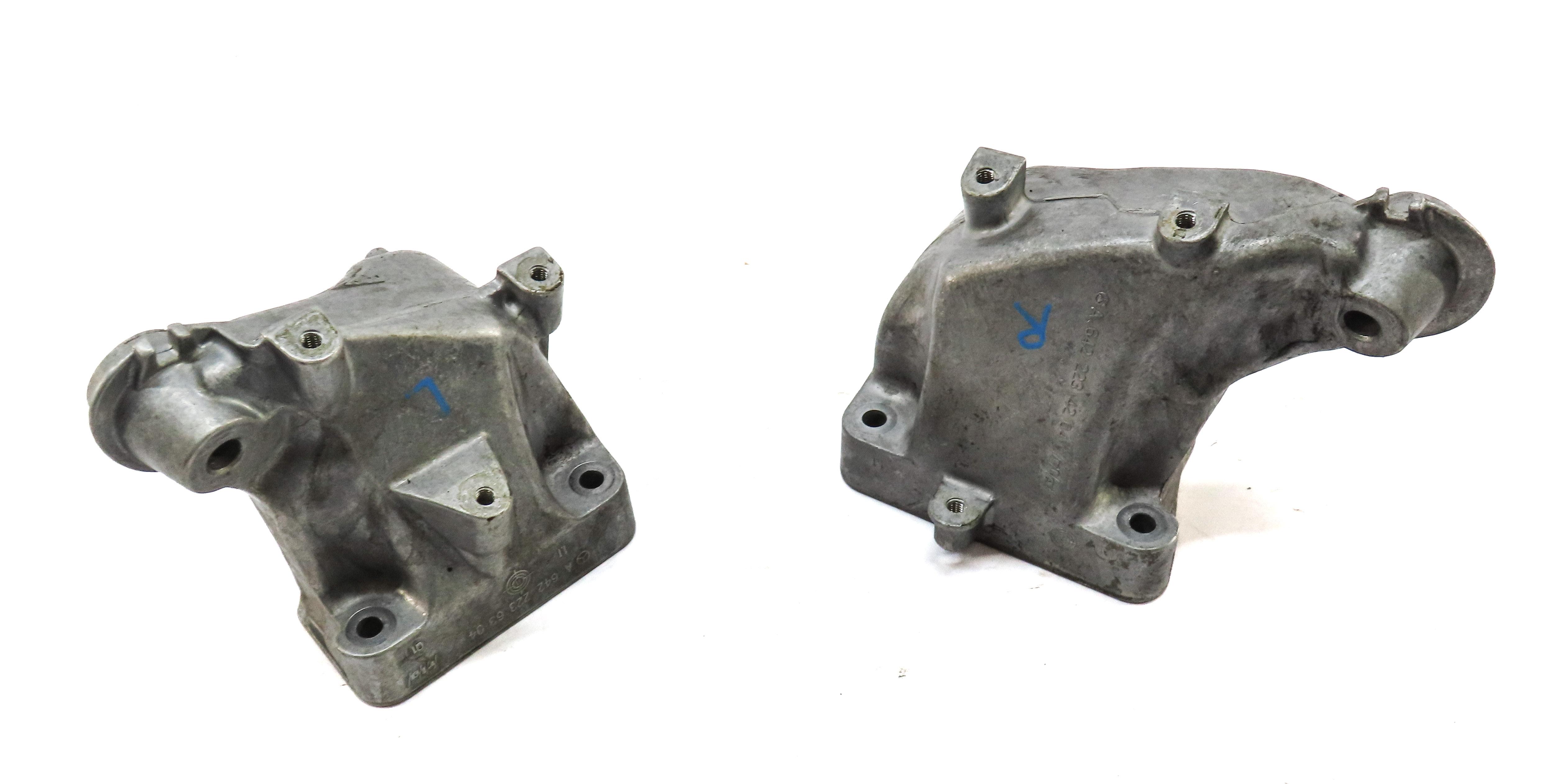 12 MERCEDES ML350 W166 3.0L TURBO DIESEL OM642 ENGINE LEFT RIGHT MOTOR MOUNT SET — exact item pictured